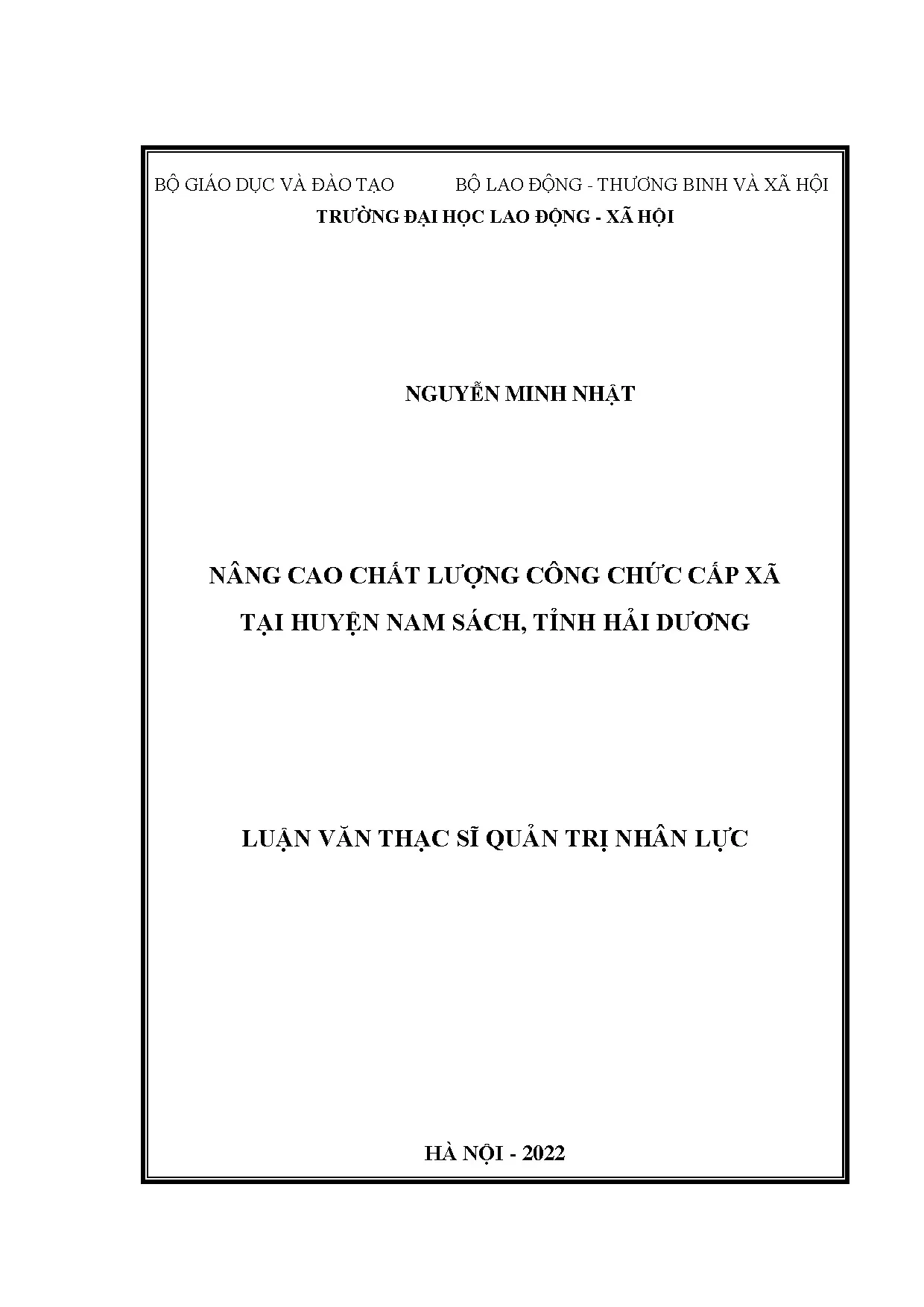Nâng cao chất lượng công chức xã Nam Sách, Hải Dương