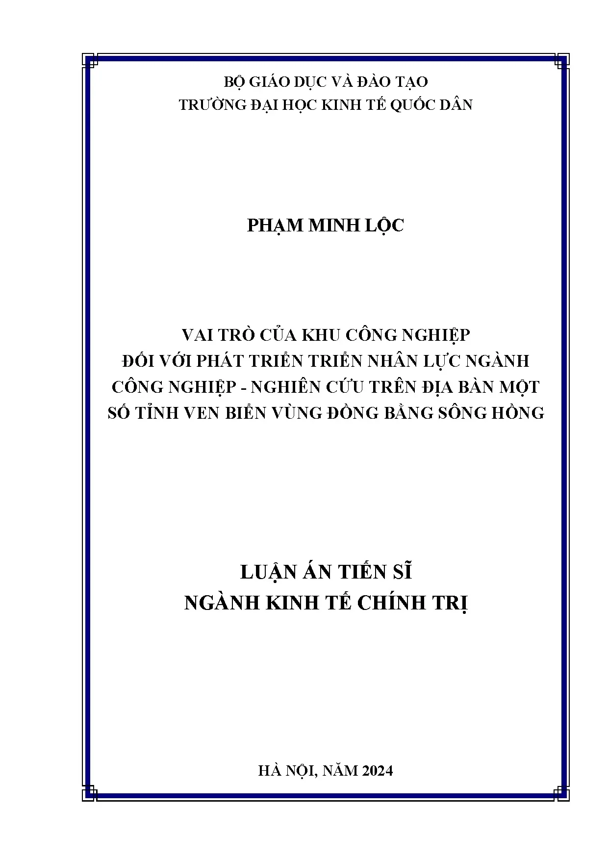 Vai trò KCN với phát triển nhân lực ngành công nghiệp nghiên cứu ĐBSH