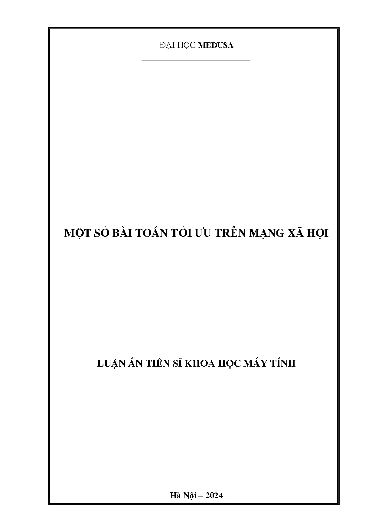 Một số bài toán tối ưu trên mạng xã hội