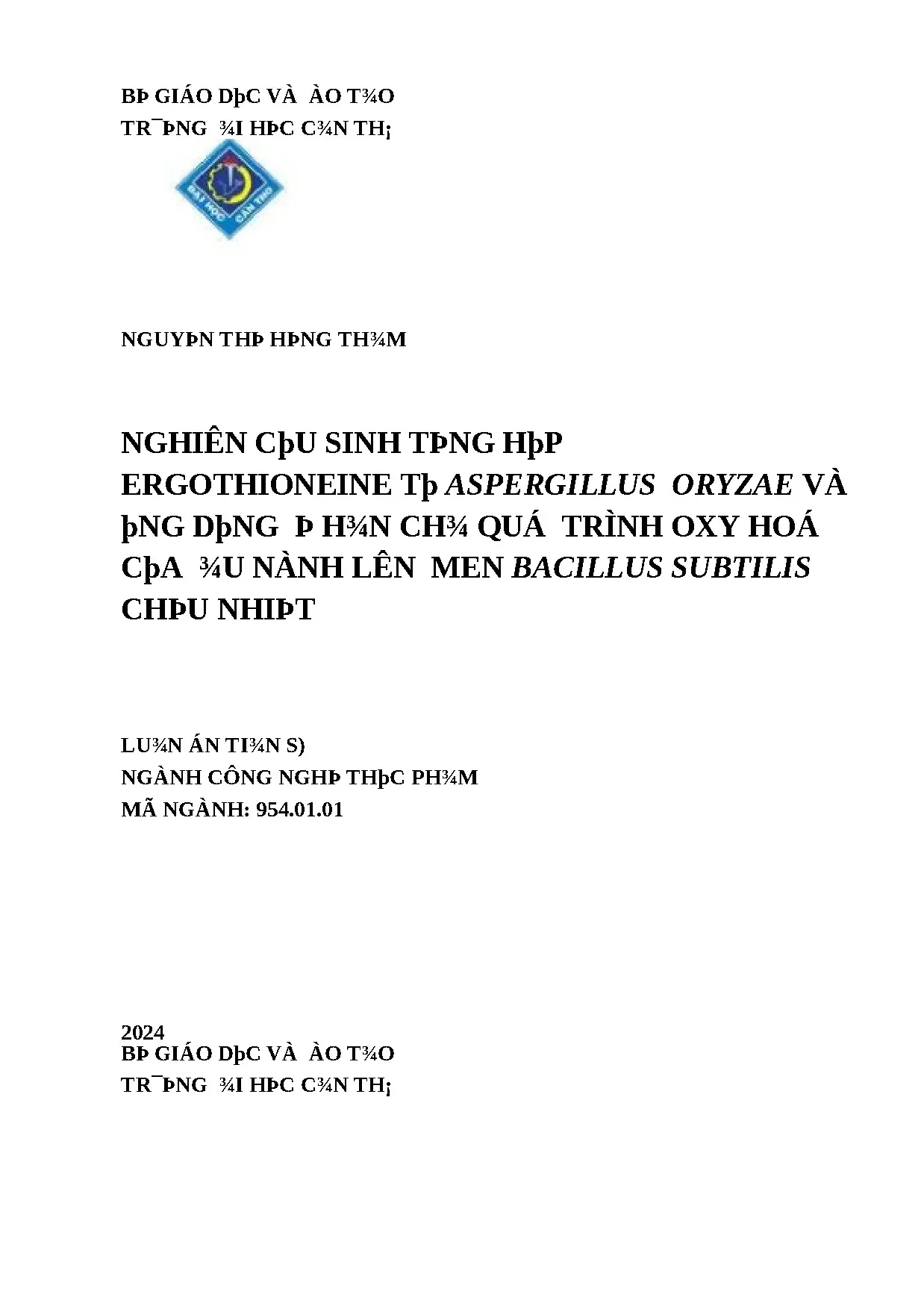 Tổng hợp Ergothioneine A. oryzae & chống oxy hóa đậu nành lên men