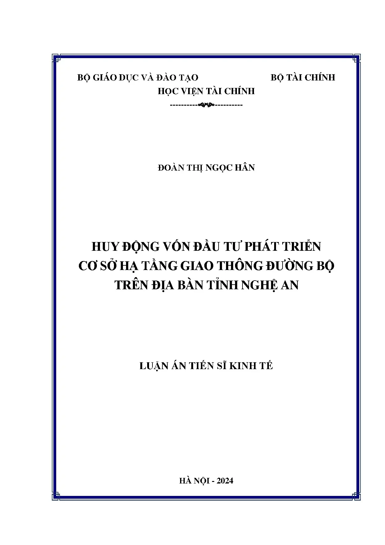 Huy động vốn đầu tư hạ tầng giao thông đường bộ Nghệ An