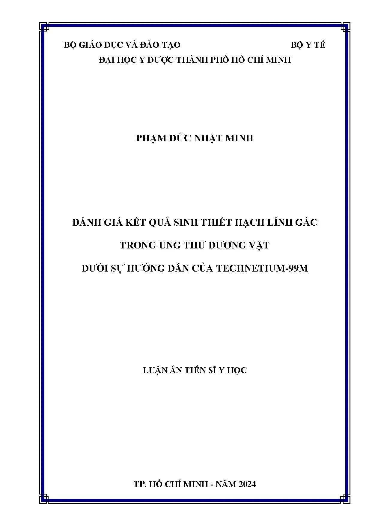 Đánh giá kết quả sinh thiết hạch lính gác trong ung thư dươn