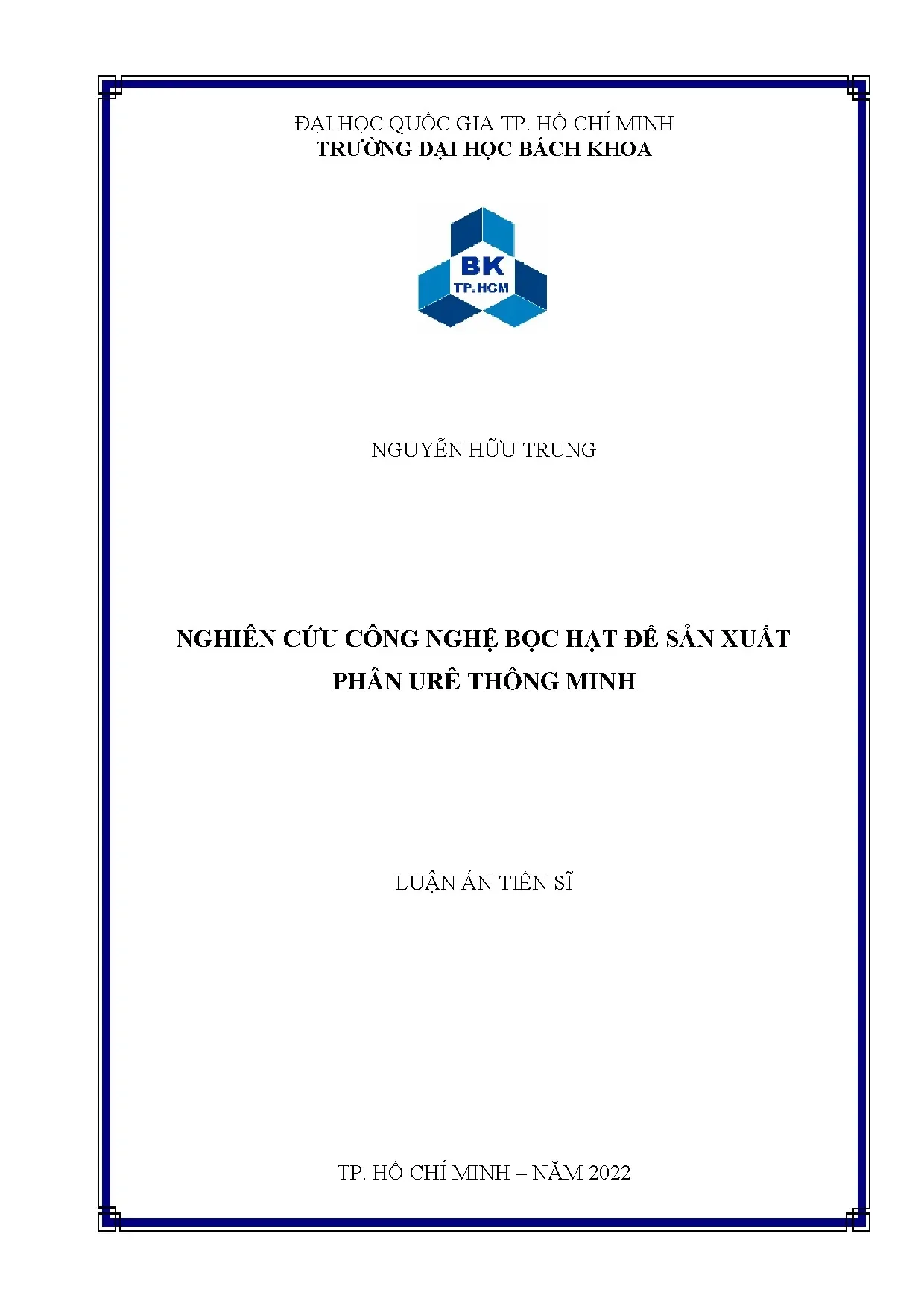 Nghiên cứu công nghệ bọc hạt sản xuất phân urê thông minh