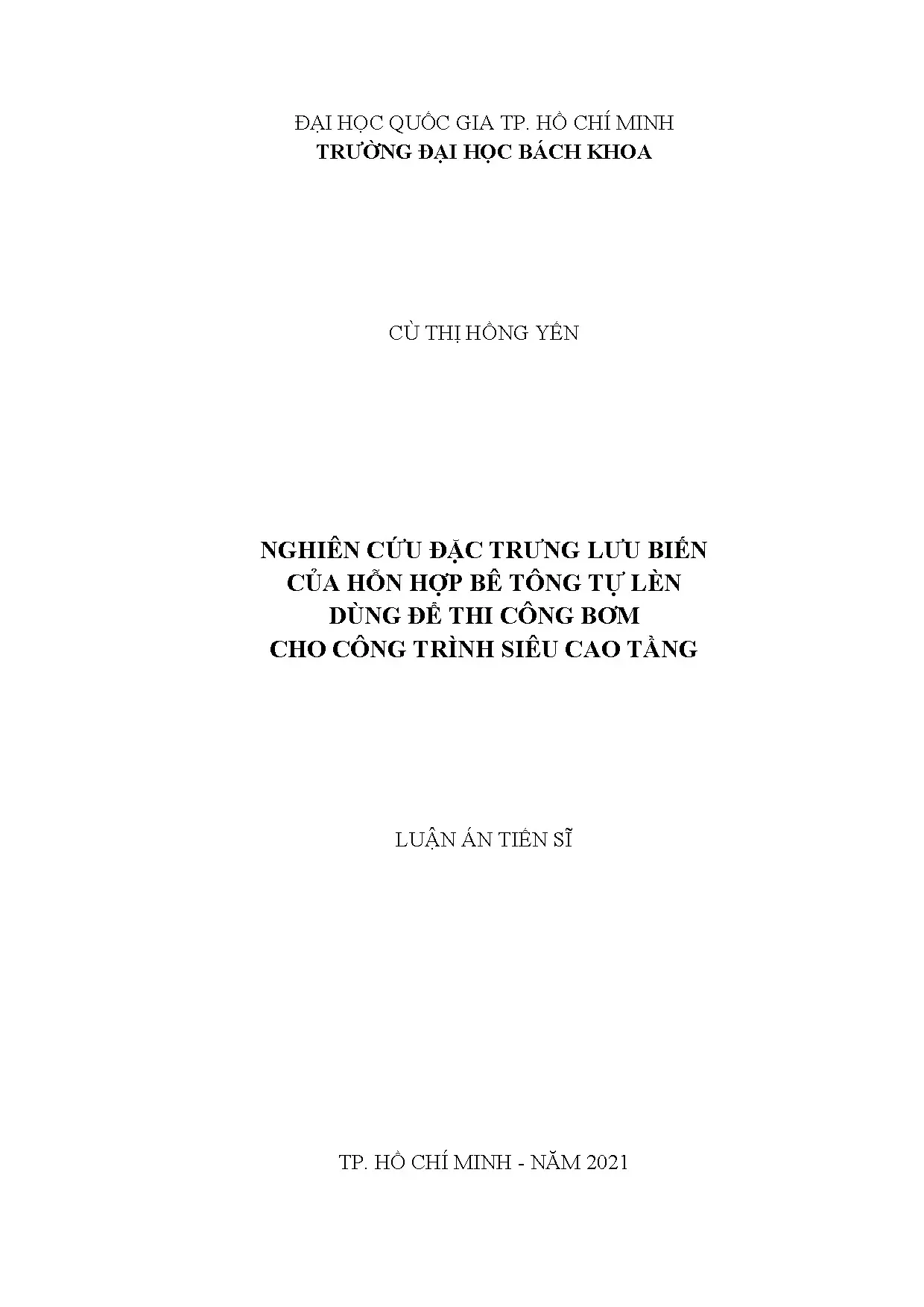Lưu biến bê tông tự lèn bơm cho công trình siêu cao tầng