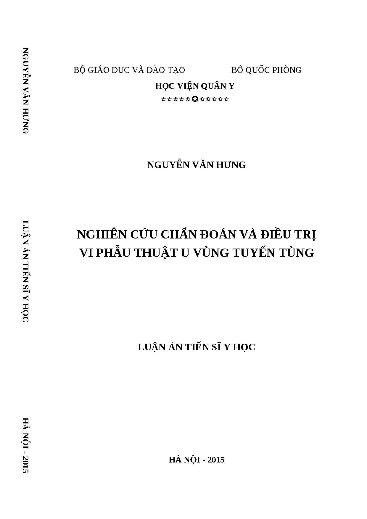 Nghiên cứu chẩn đoán, điều trị vi phẫu thuật u vùng tuyến tùng