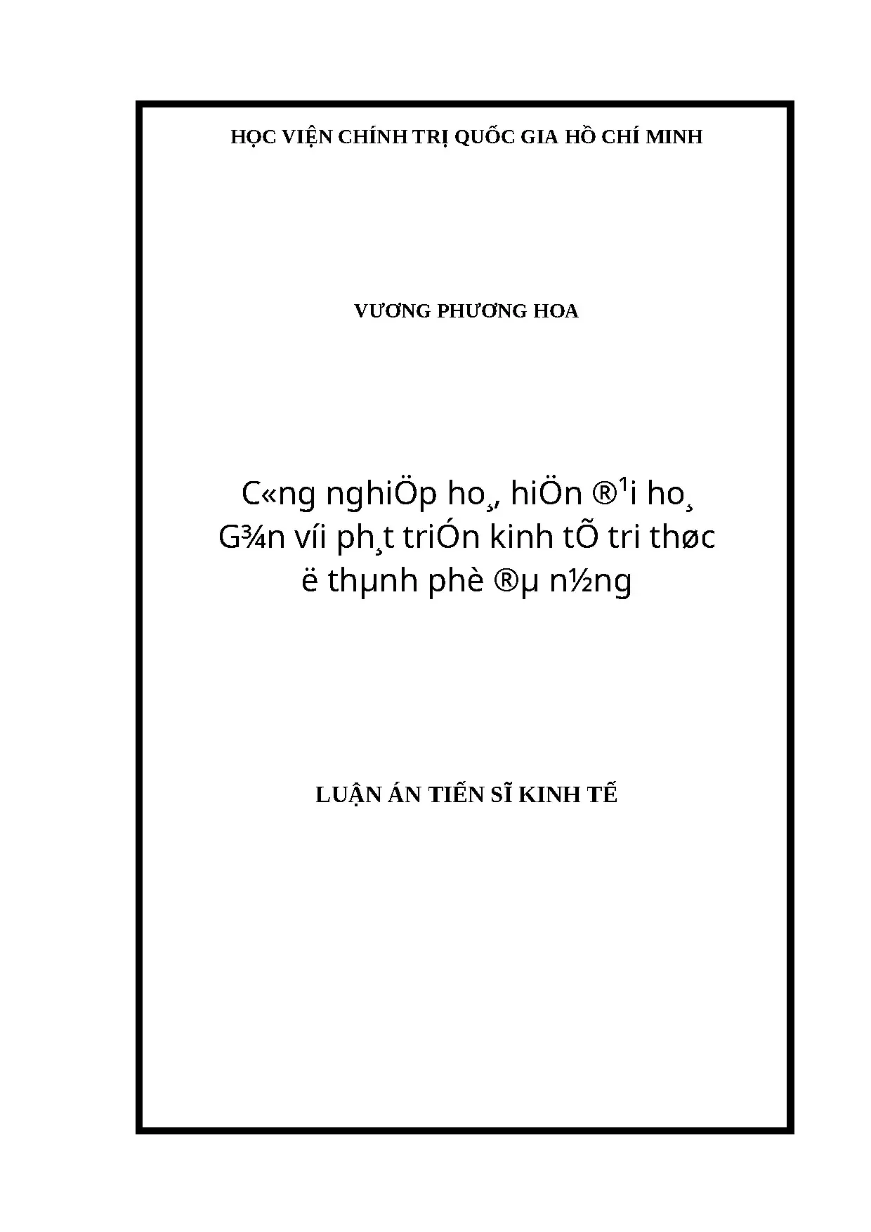 CNH-HĐH gắn với phát triển kinh tế tri thức Đà Nẵng