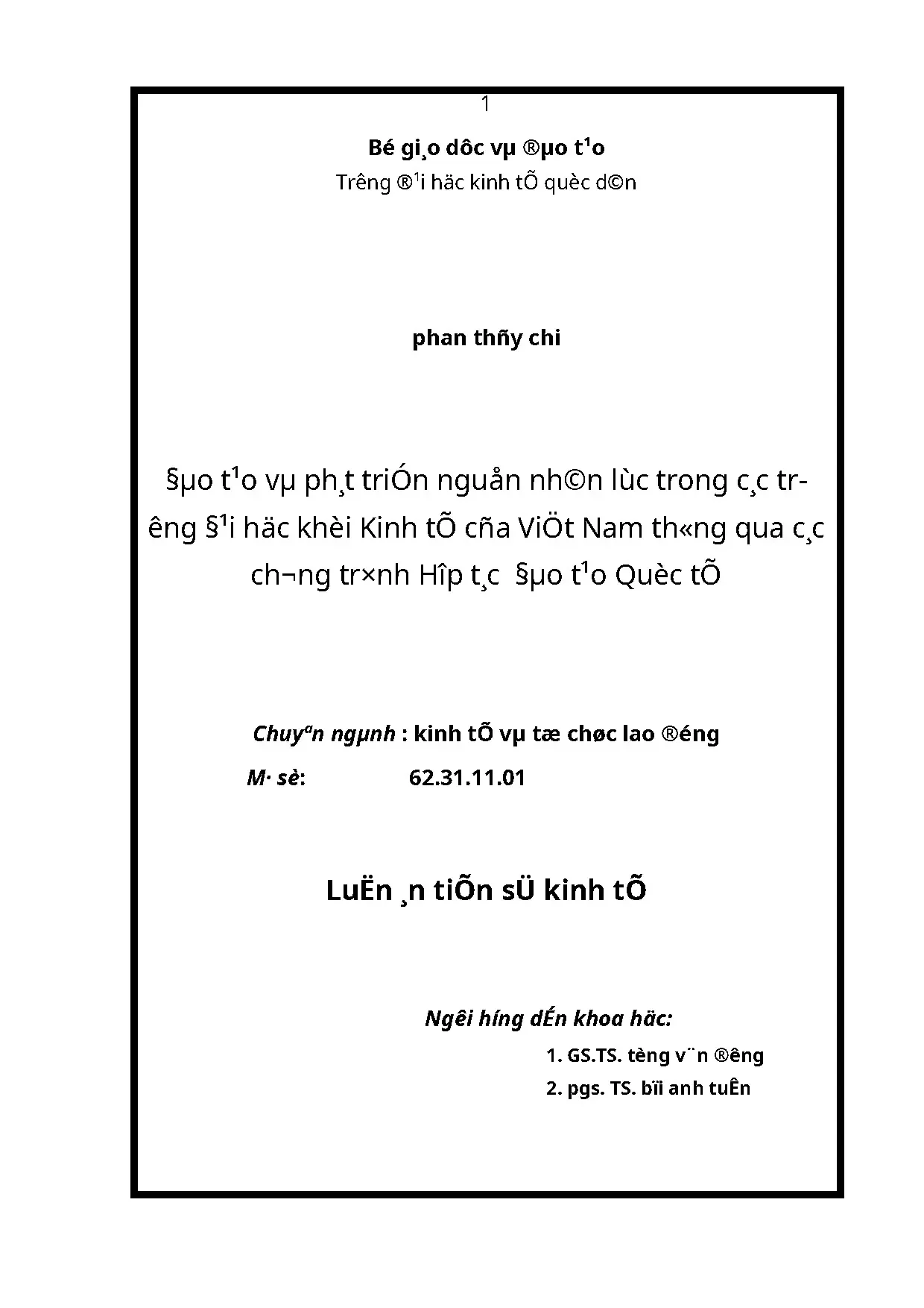 Phát triển nguồn nhân lực trường kinh tế qua hợp tác quốc tế