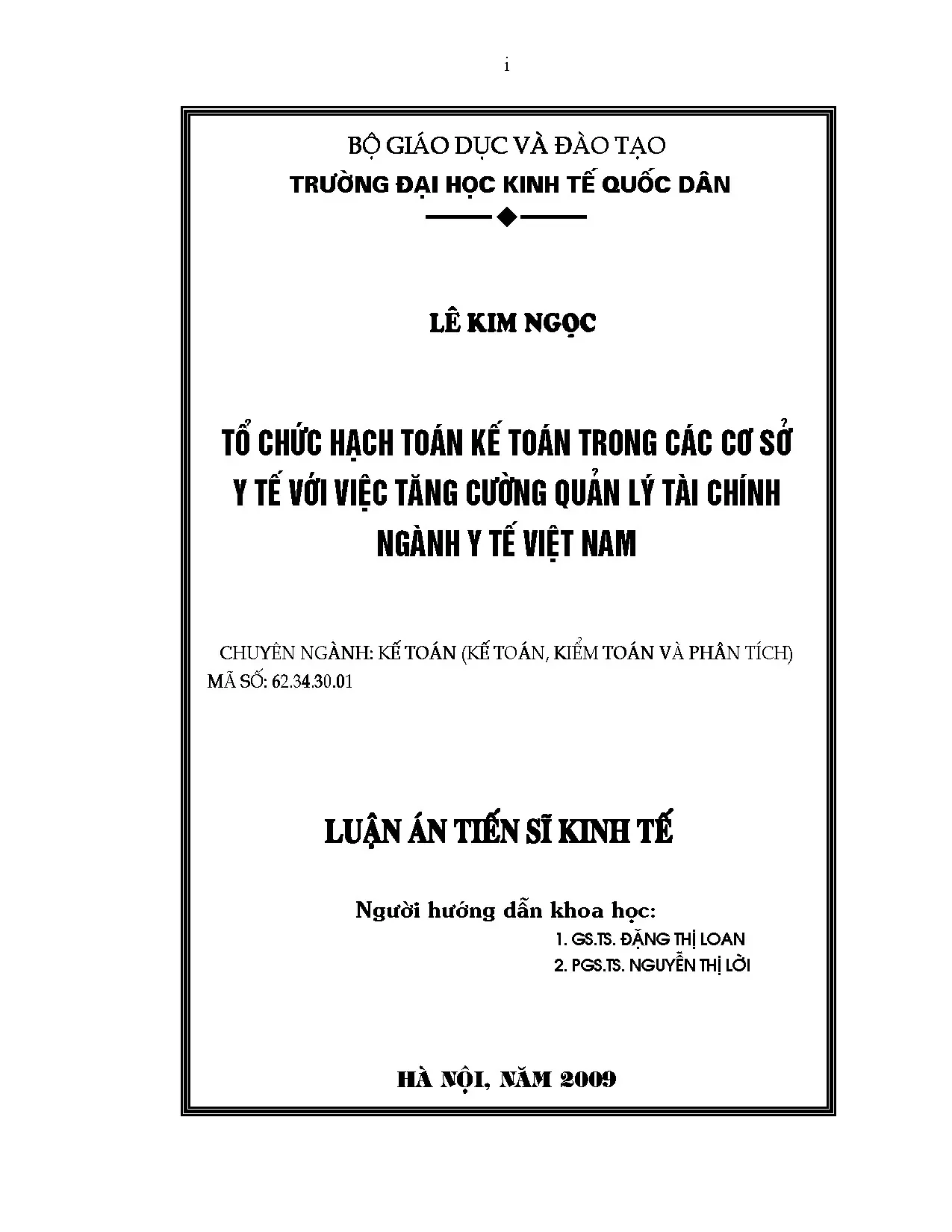 Hạch toán kế toán & quản lý tài chính ngành y tế Việt Nam