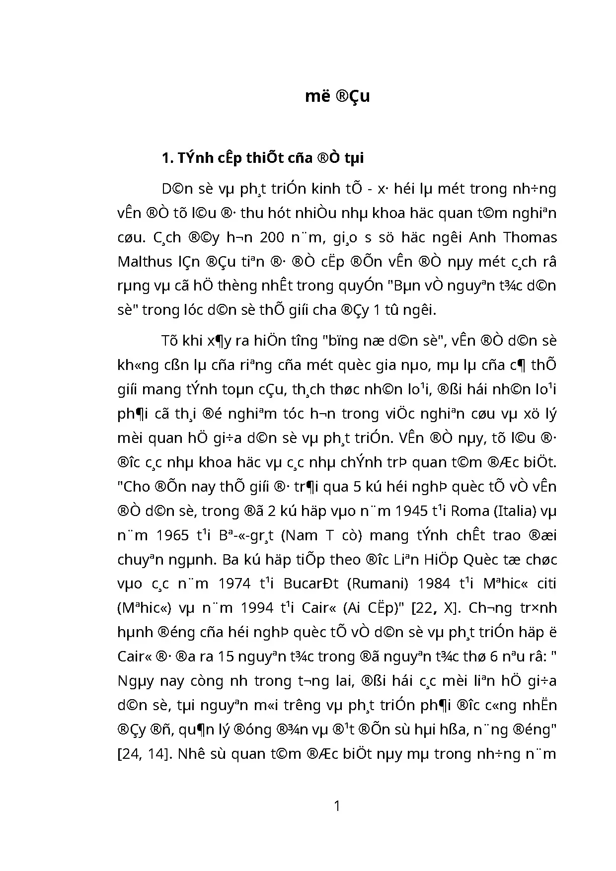 Quan hệ biện chứng dân số & phát triển kinh tế xã hội Việt Nam