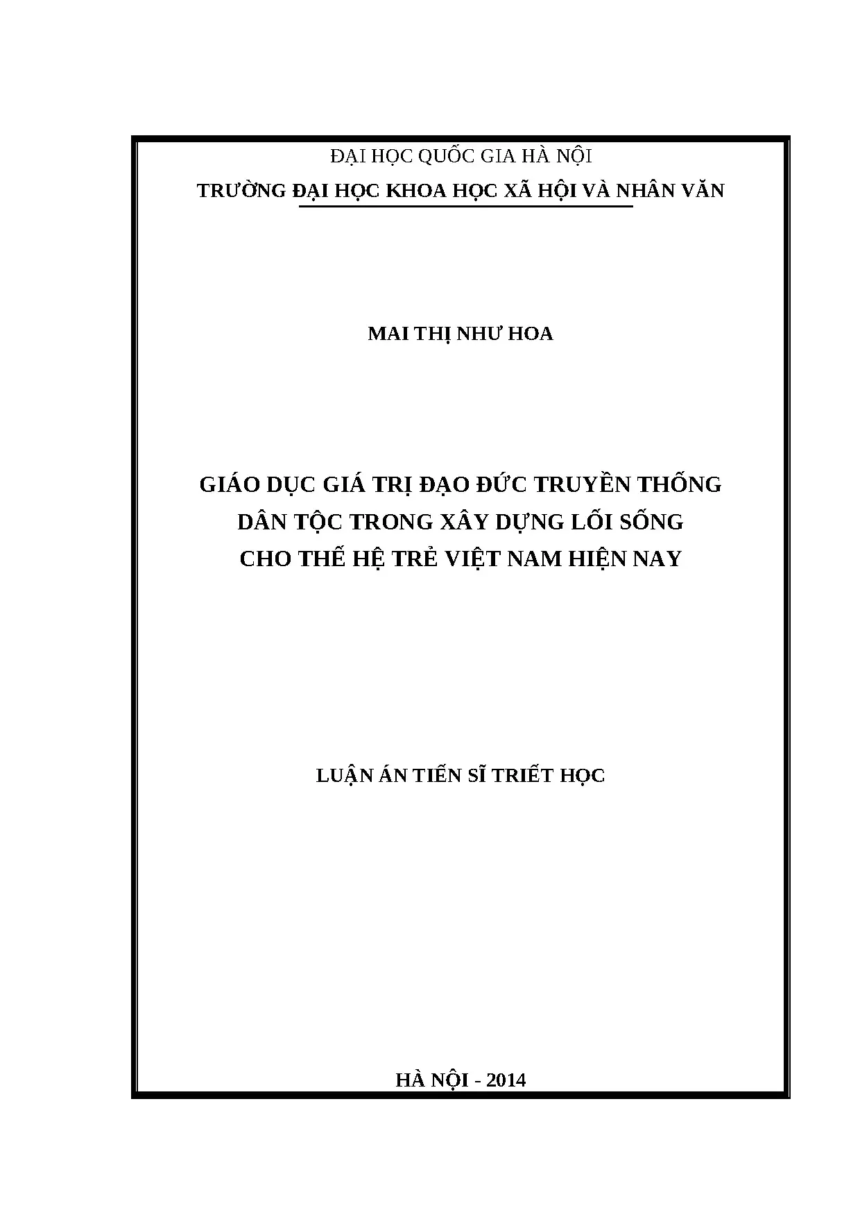 Giáo dục giá trị đạo đức truyền thống cho thế hệ trẻ Việt Nam