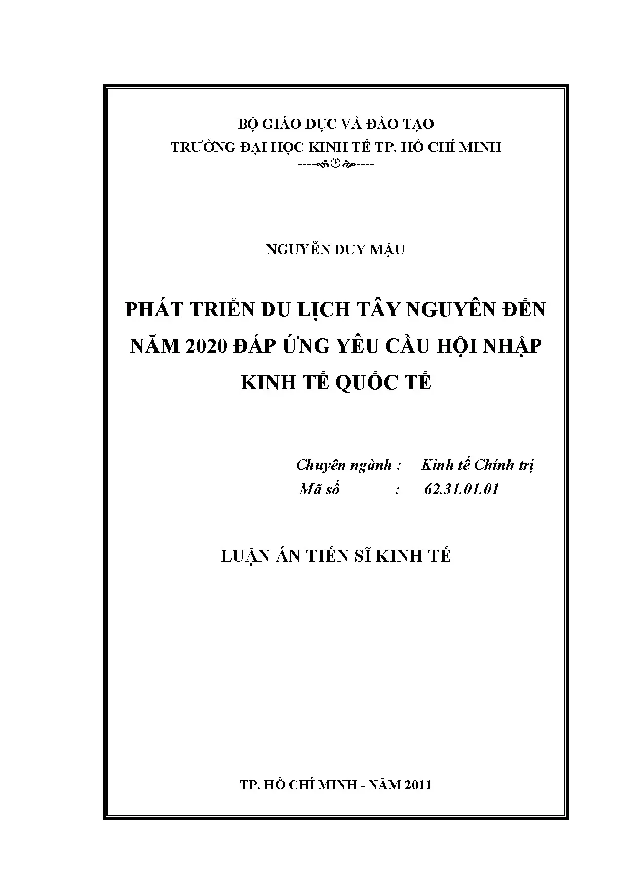 Phát triển du lịch Tây Nguyên 2020: Hội nhập kinh tế quốc tế