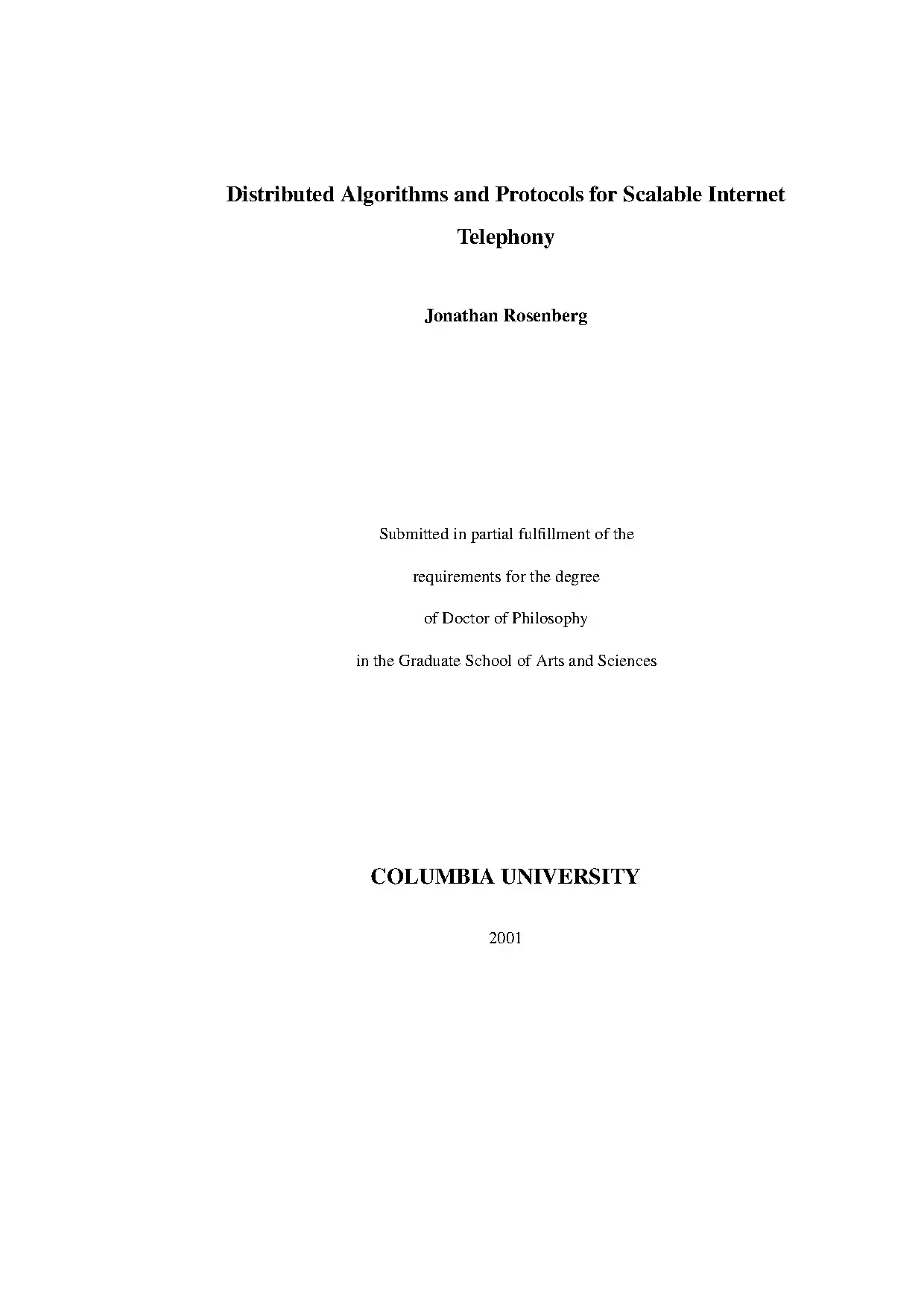 Distributed algorithms and protocols for scalable internet t