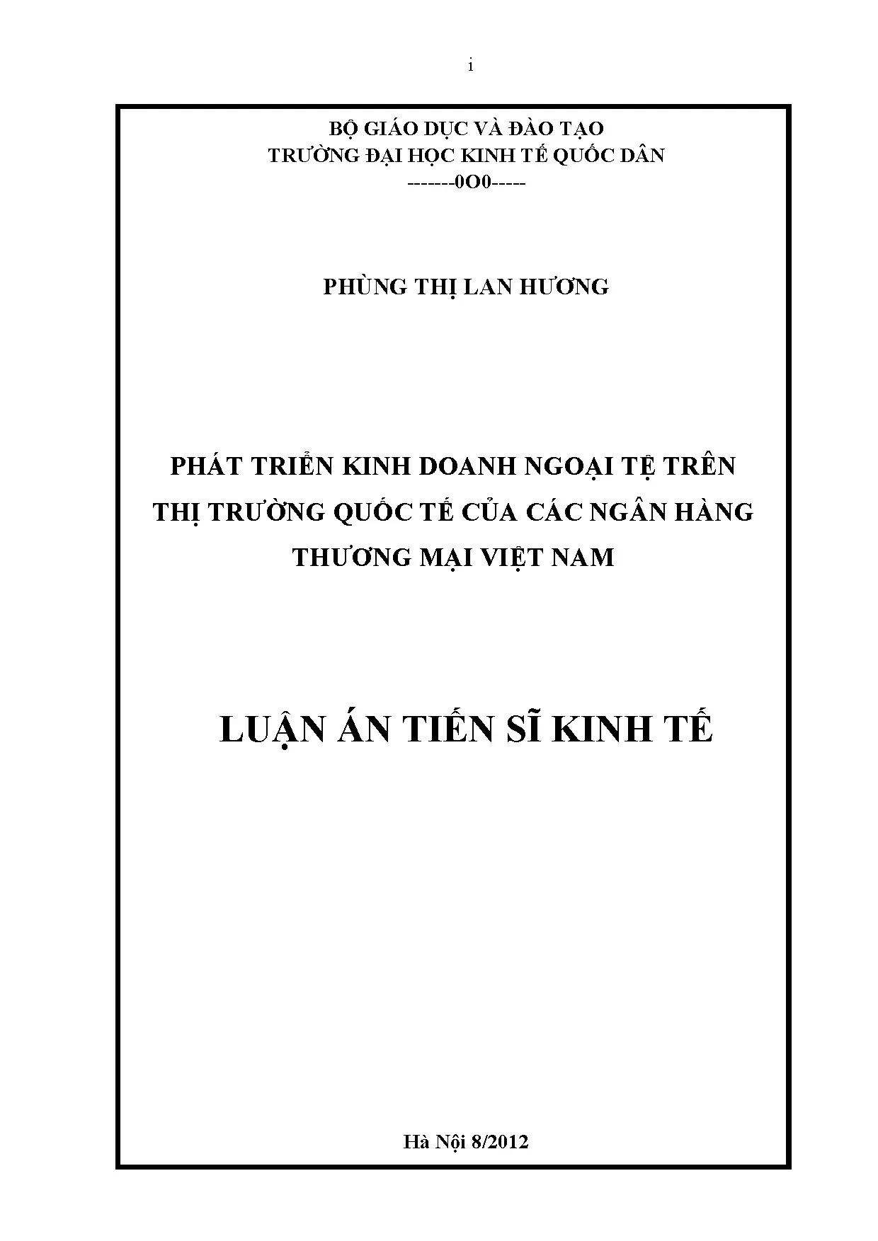 Phát triển kinh doanh ngoại tệ quốc tế của NHTM Việt Nam