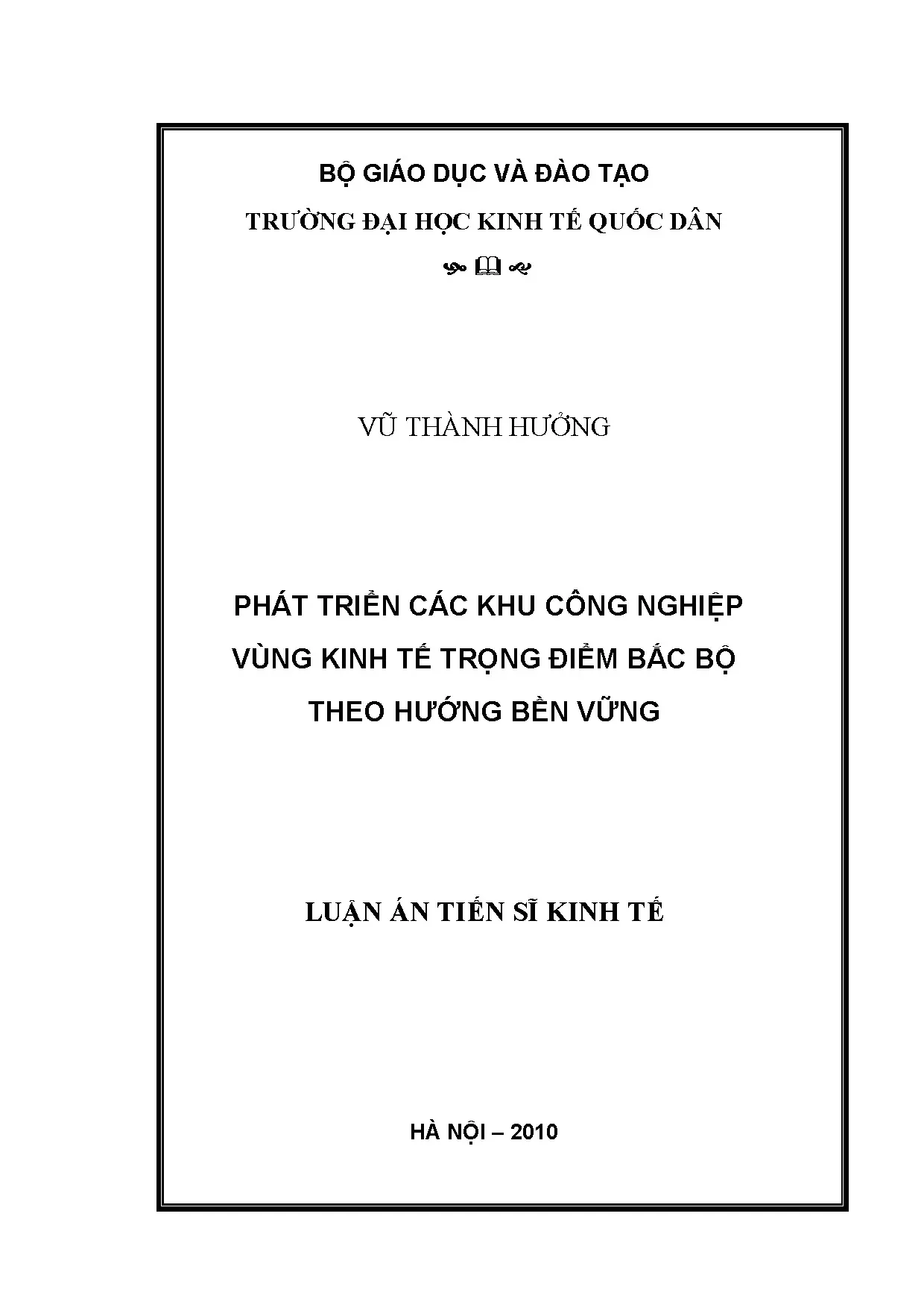 Phát triển KCN bền vững vùng Kinh tế trọng điểm Bắc Bộ