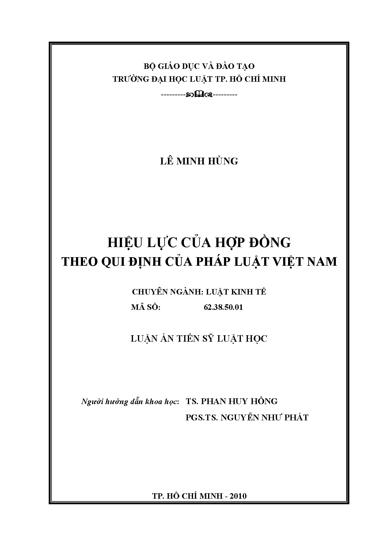 Hiệu lực của hợp đồng theo quy định pháp luật Việt Nam