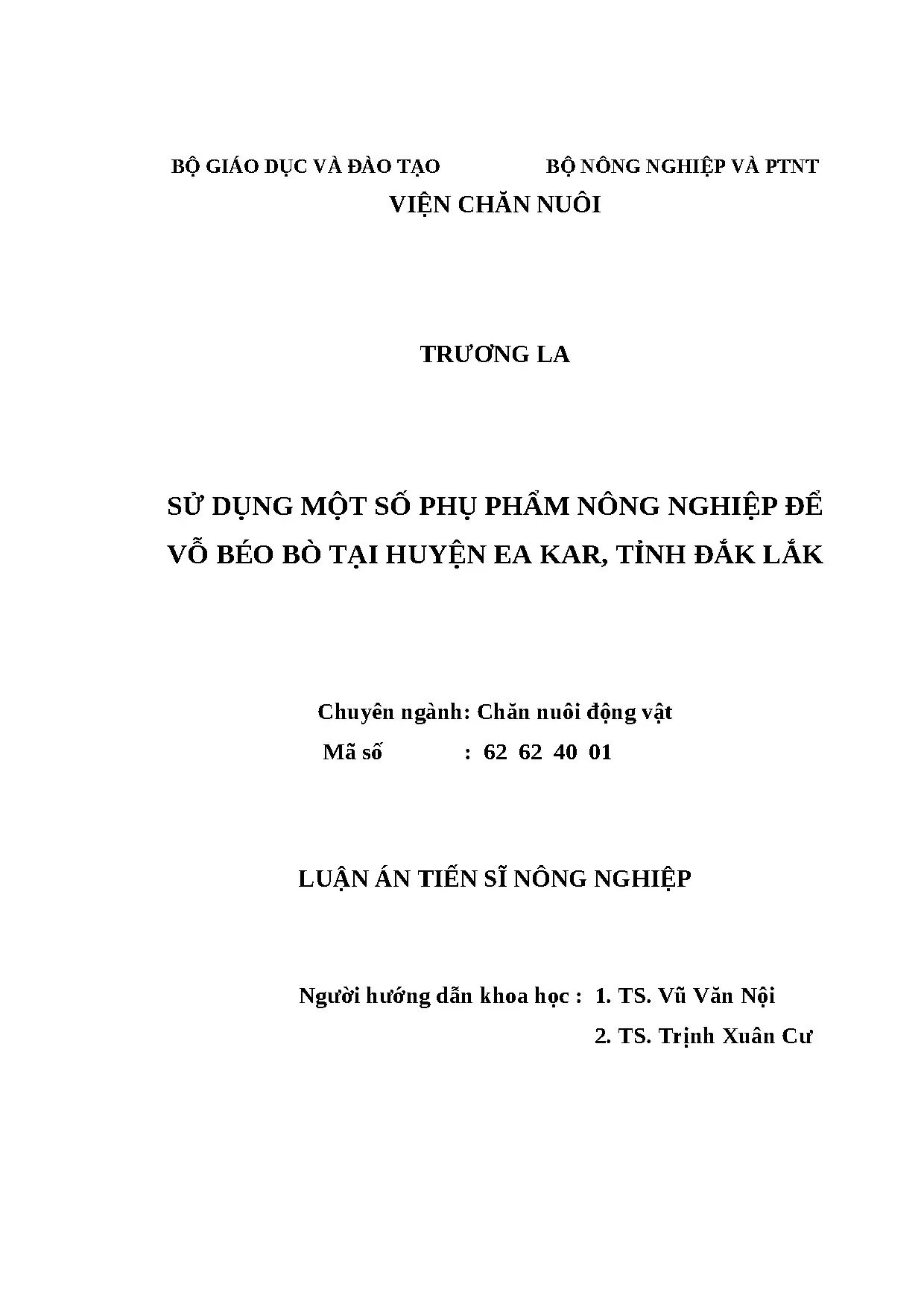 Vỗ béo bò bằng phụ phẩm nông nghiệp tại Ea Kar Đắk Lắk