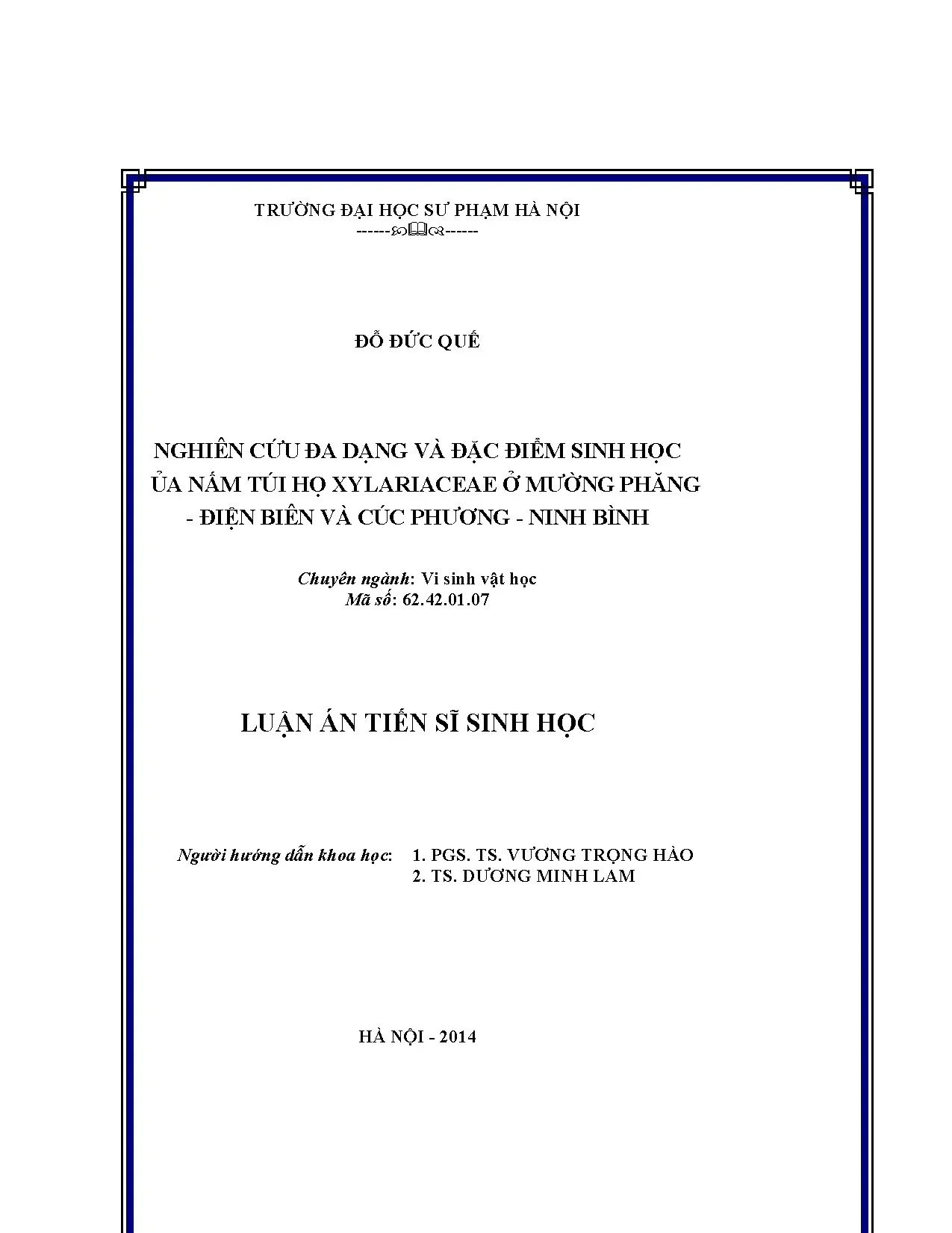 Nghiên cứu đa dạng và đặc điểm sinh học của nấm túi h