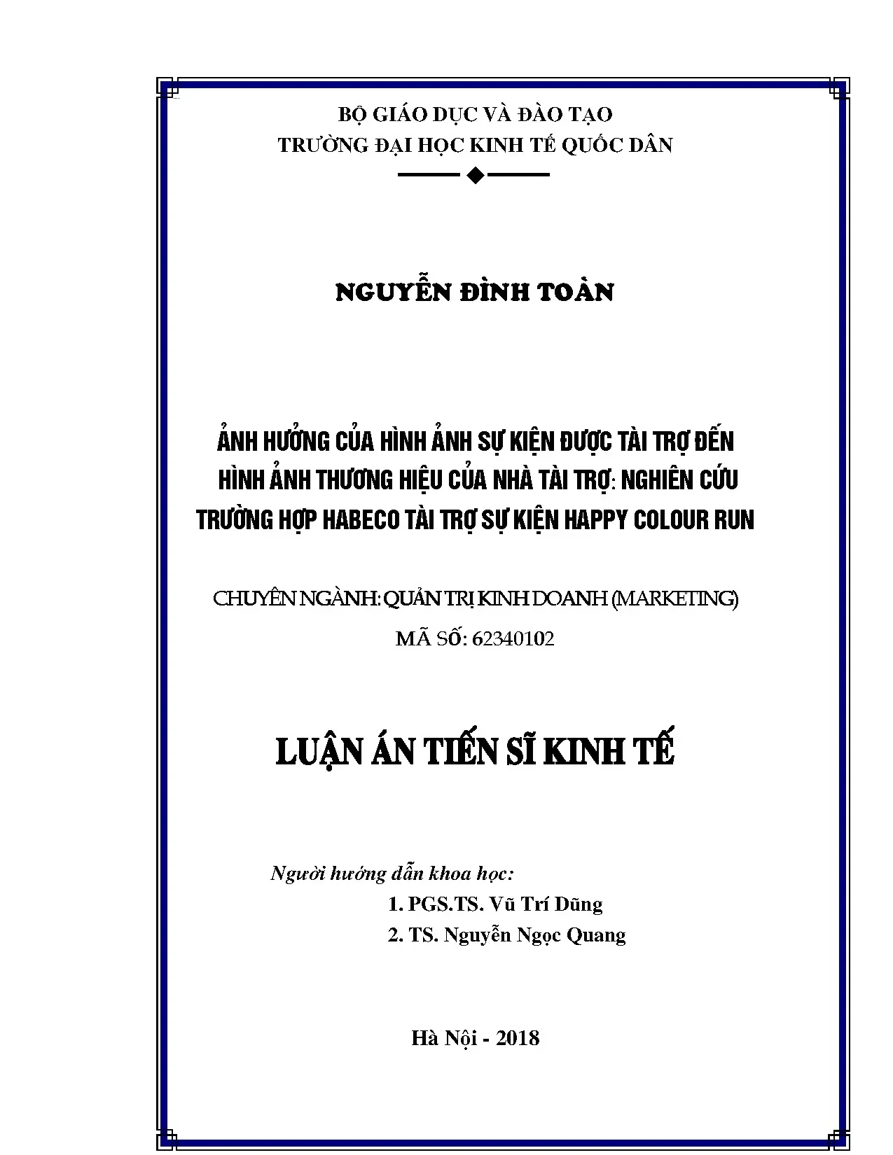 Ảnh hưởng của hình ảnh sự kiện được tài trợ đến hình ảnh thư