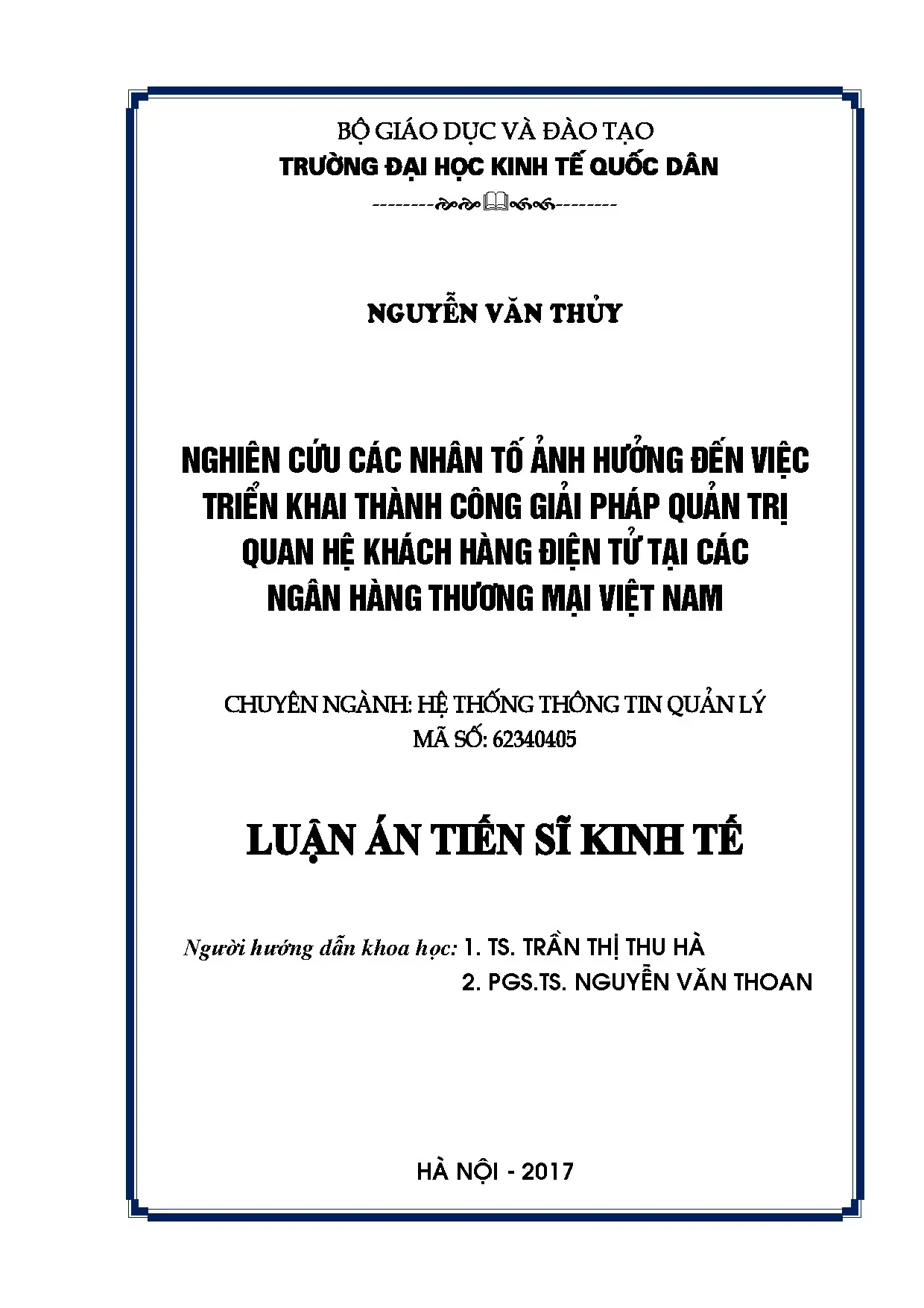 Nghiên cứu các nhân tố ảnh hưởng đến việc triển khai thành c