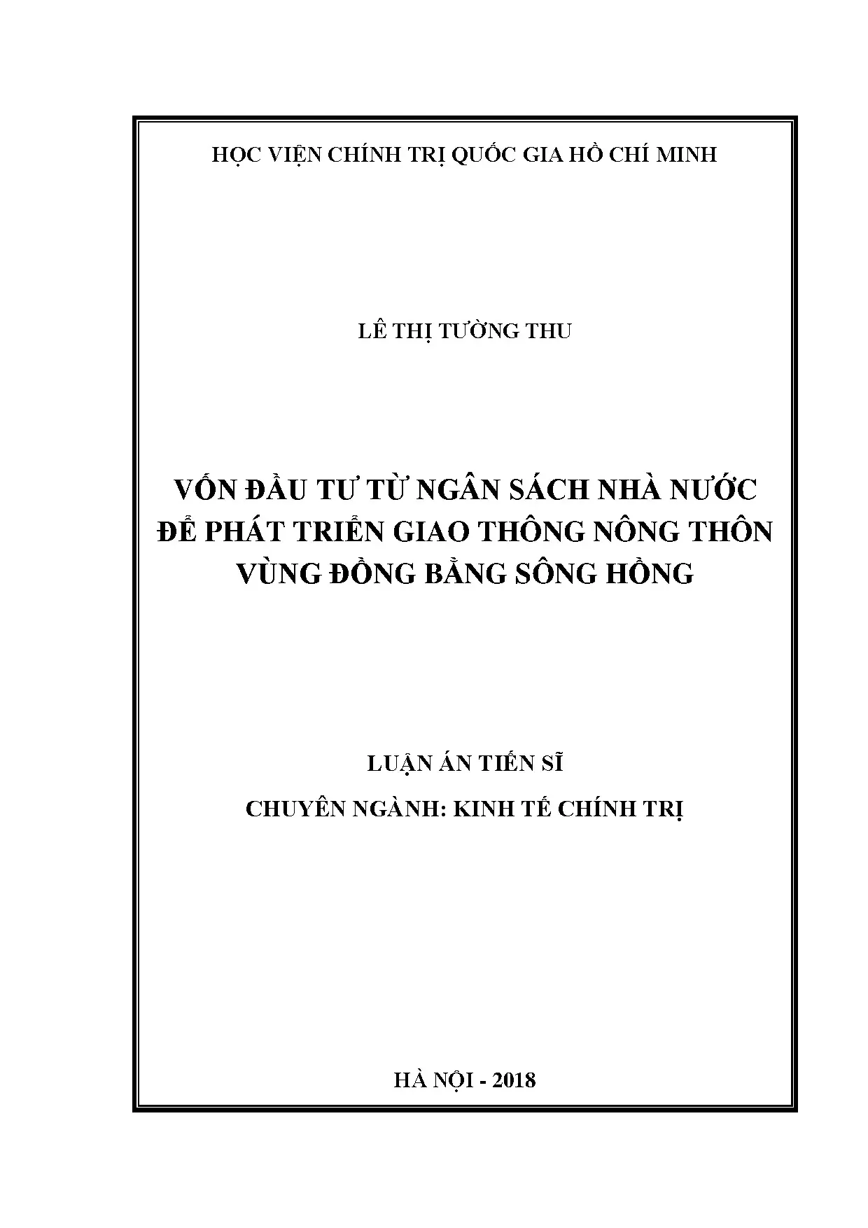 Vốn ngân sách phát triển giao thông nông thôn Đồng bằng Sông Hồng