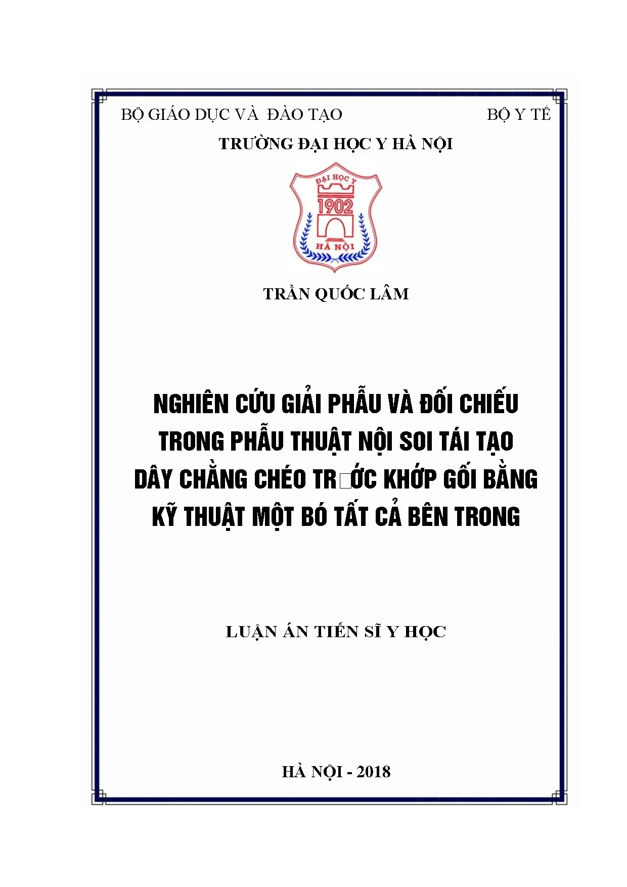 Nghiên cứu giải phẫu và đối chiếu trong phẫu thuật nội soi t