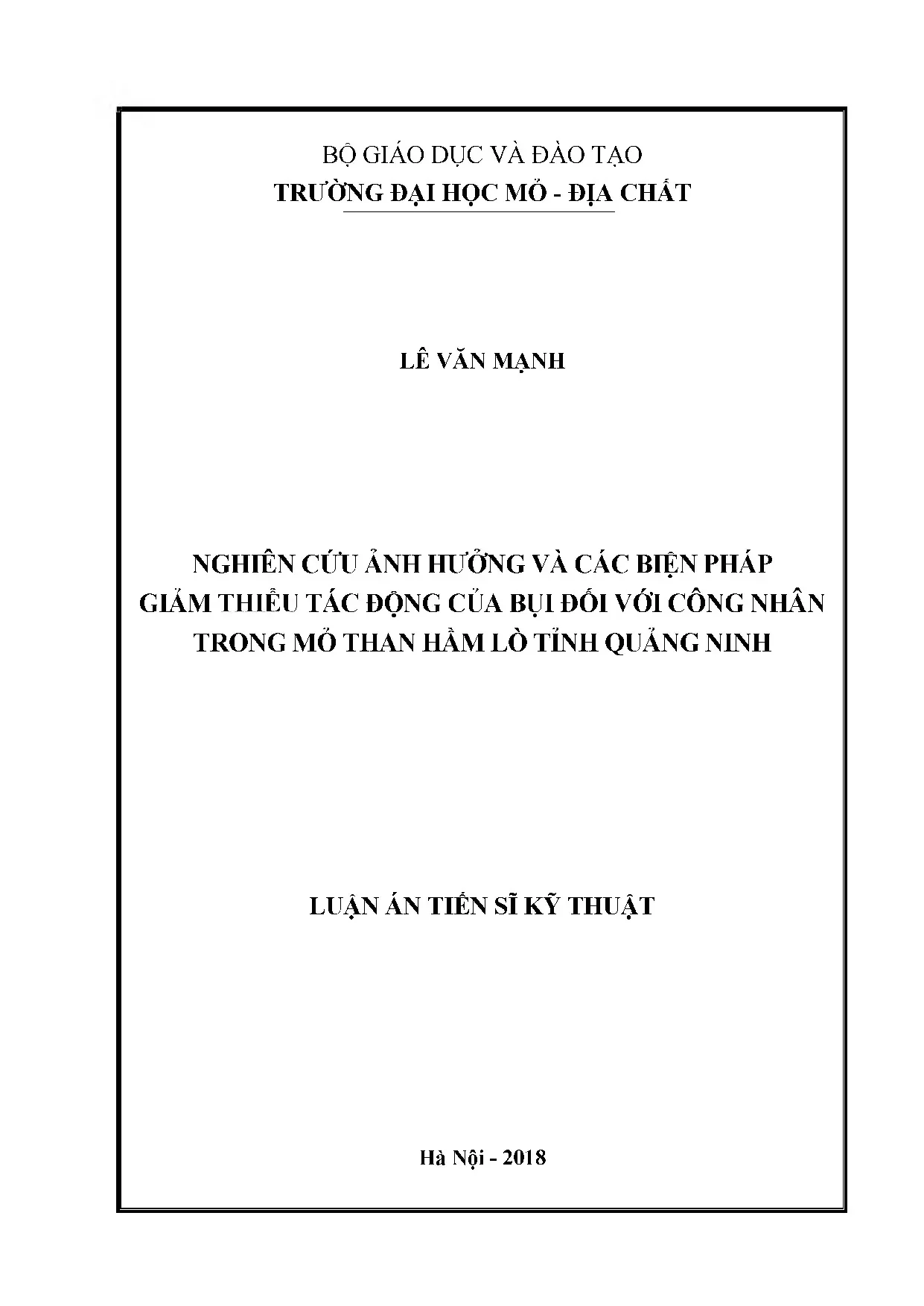 Nghiên cứu ảnh hưởng và các biện pháp giảm thiểu tác động củ