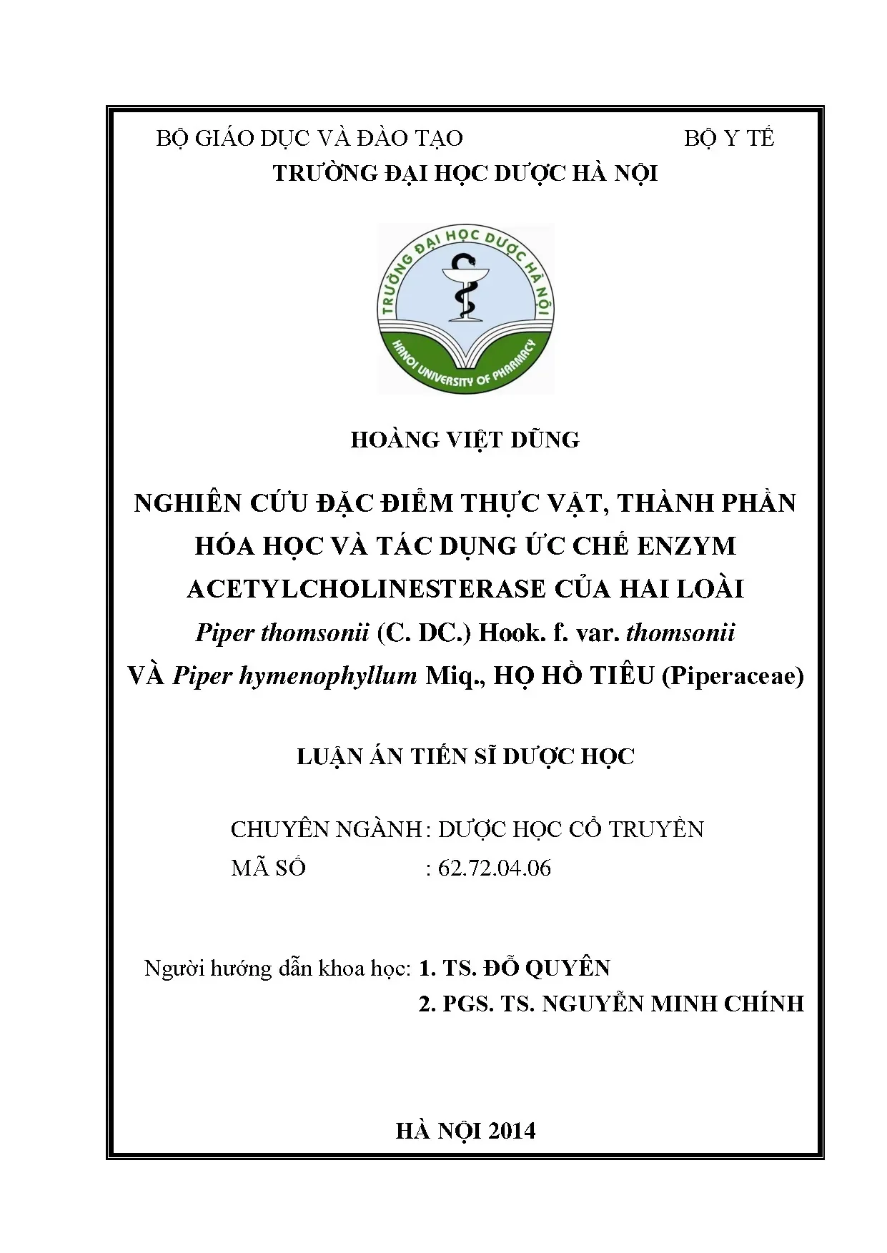 Nghiên cứu đặc điểm thực vật thành phần hóa học và tác dụng