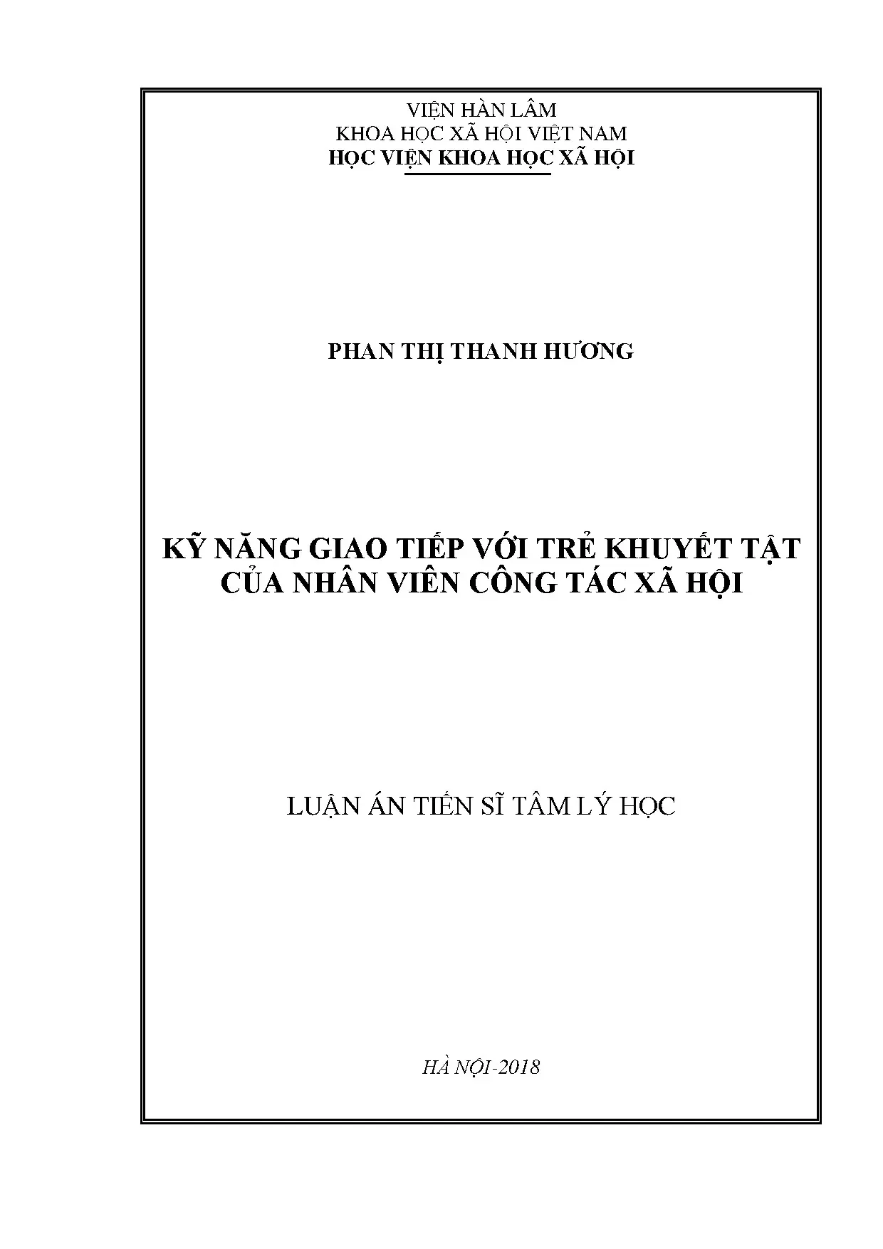 Kỹ năng giao tiếp với trẻ khuyết tật của nhân viên CTXH