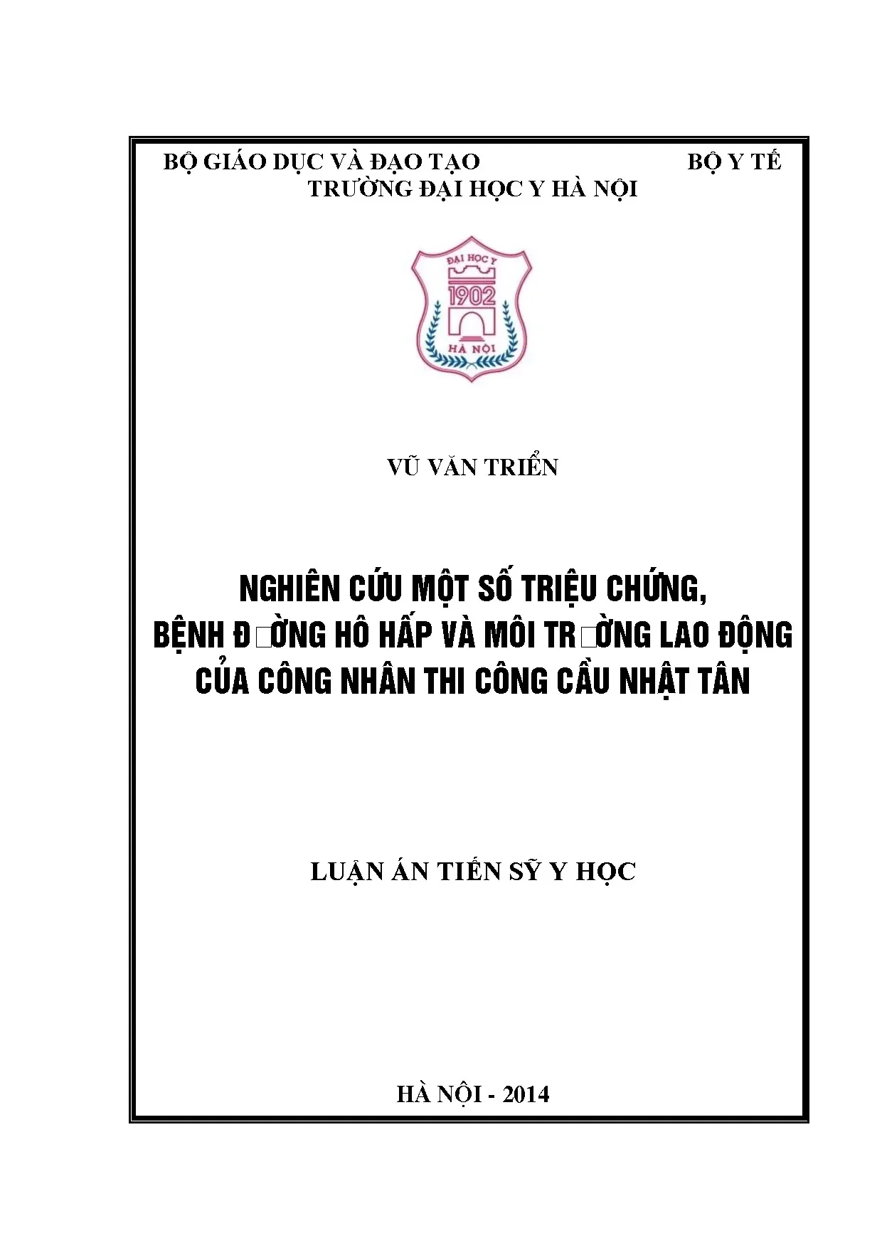 Nghiên cứu một số triệu chứng bệnh đường hô hấp và môi trườn