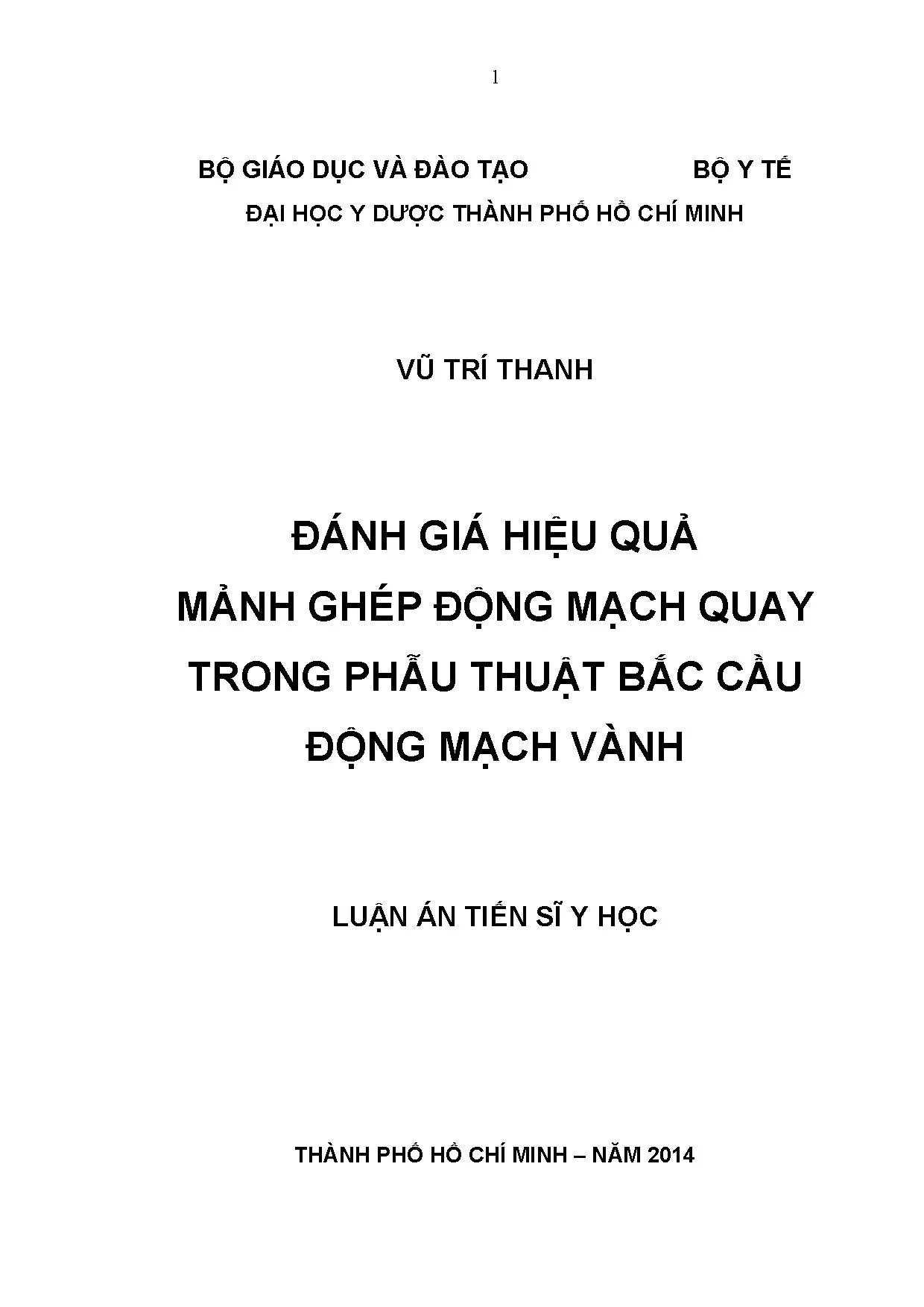 Đánh giá hiệu quả mảnh ghép động mạch quay trong PTBCĐMV