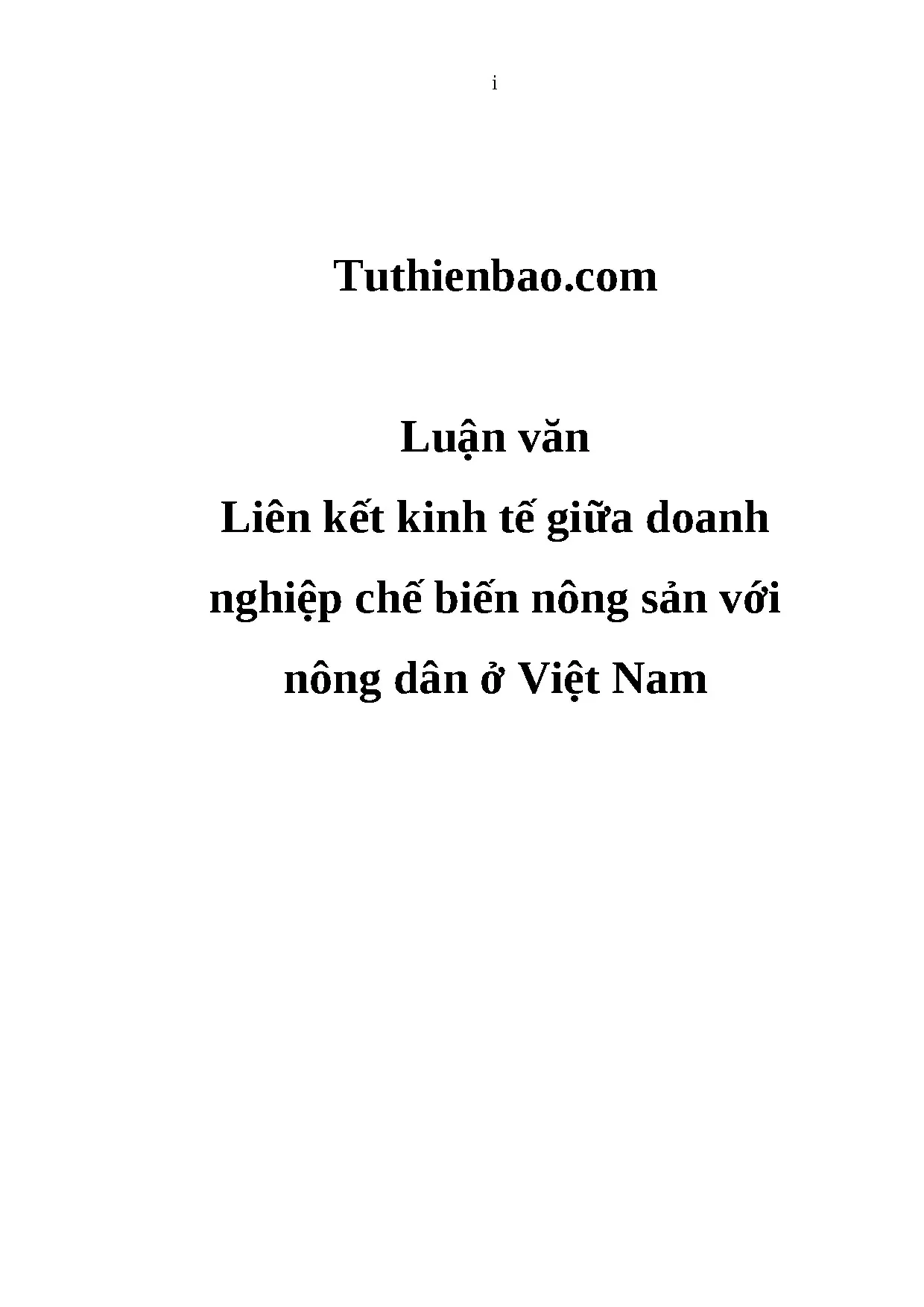 Liên kết kinh tế DN chế biến nông sản với nông dân Việt Nam