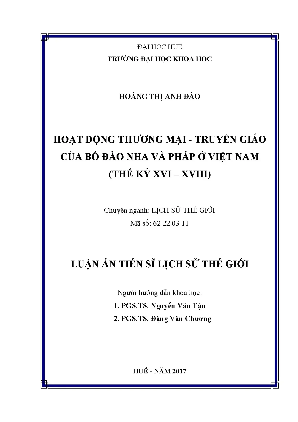 Thương mại truyền giáo Bồ Đào Nha Pháp ở Việt Nam TK 16-18