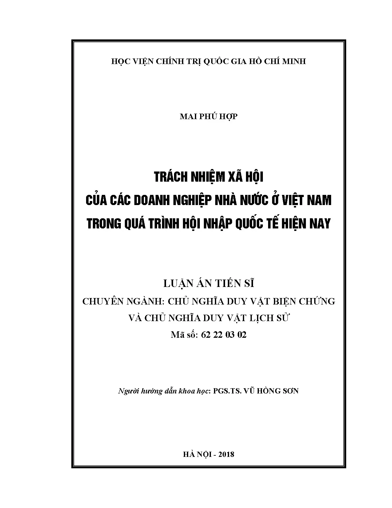 TNXH của DNNN Việt Nam trong hội nhập quốc tế hiện nay