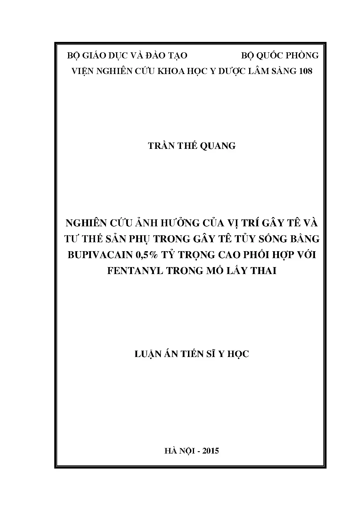 Nghiên cứu ảnh hưởng của vị trí gây tê và tư thế sản phụ tro