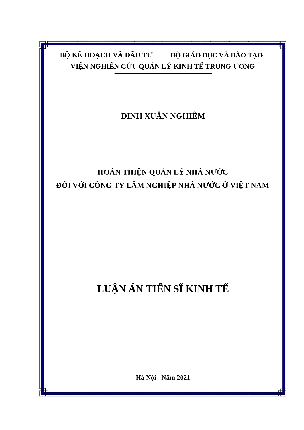 Quản lý nhà nước với công ty lâm nghiệp nhà nước Việt Nam
