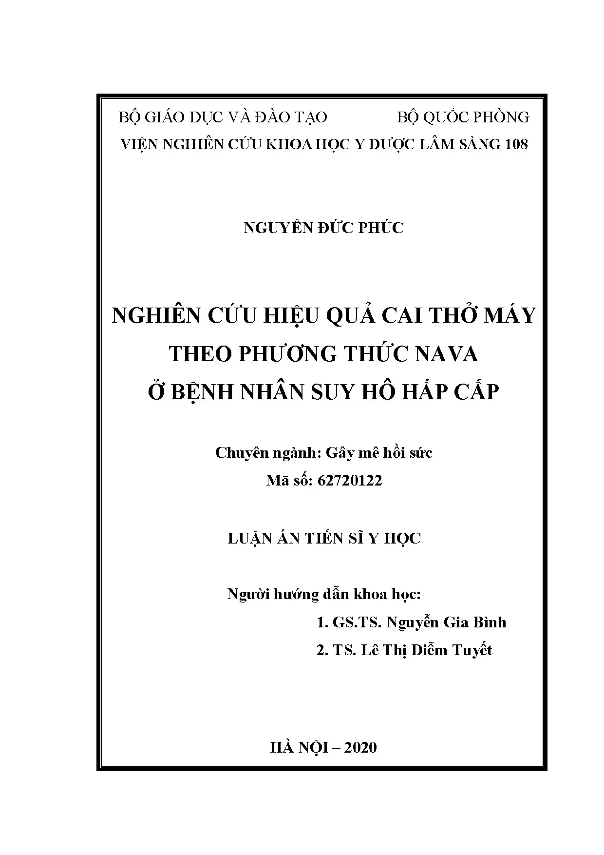 Hiệu quả cai thở máy NAVA ở bệnh nhân suy hô hấp cấp