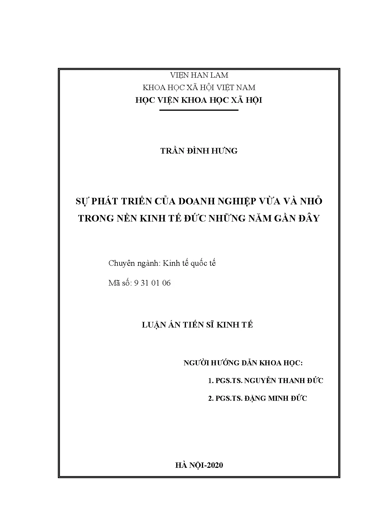 Phát triển DNVVN trong nền kinh tế Đức những năm gần đây