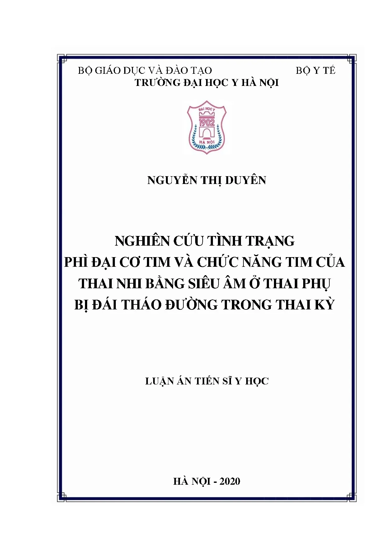 Siêu âm tim thai nhi: Phì đại & chức năng ở mẹ đái tháo đường