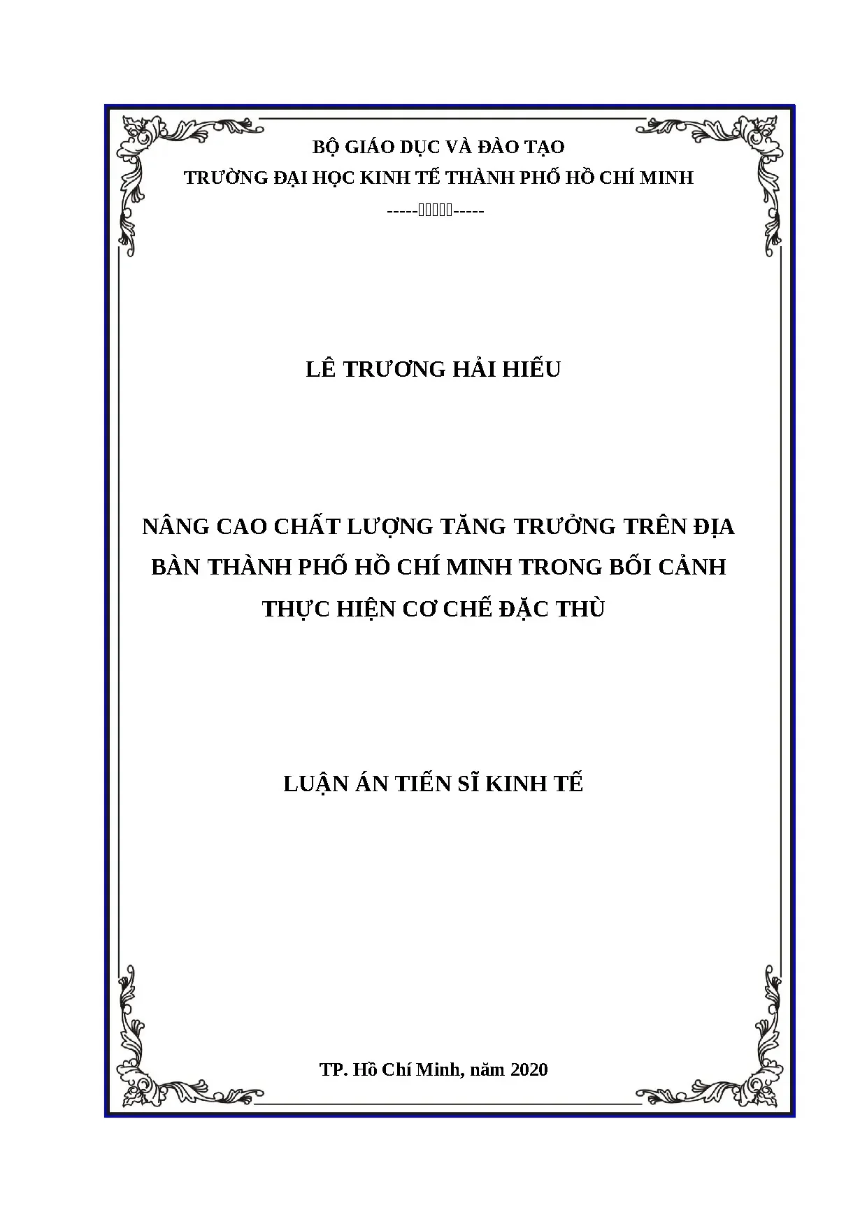 Nâng cao chất lượng tăng trưởng TP.HCM trong cơ chế đặc thù