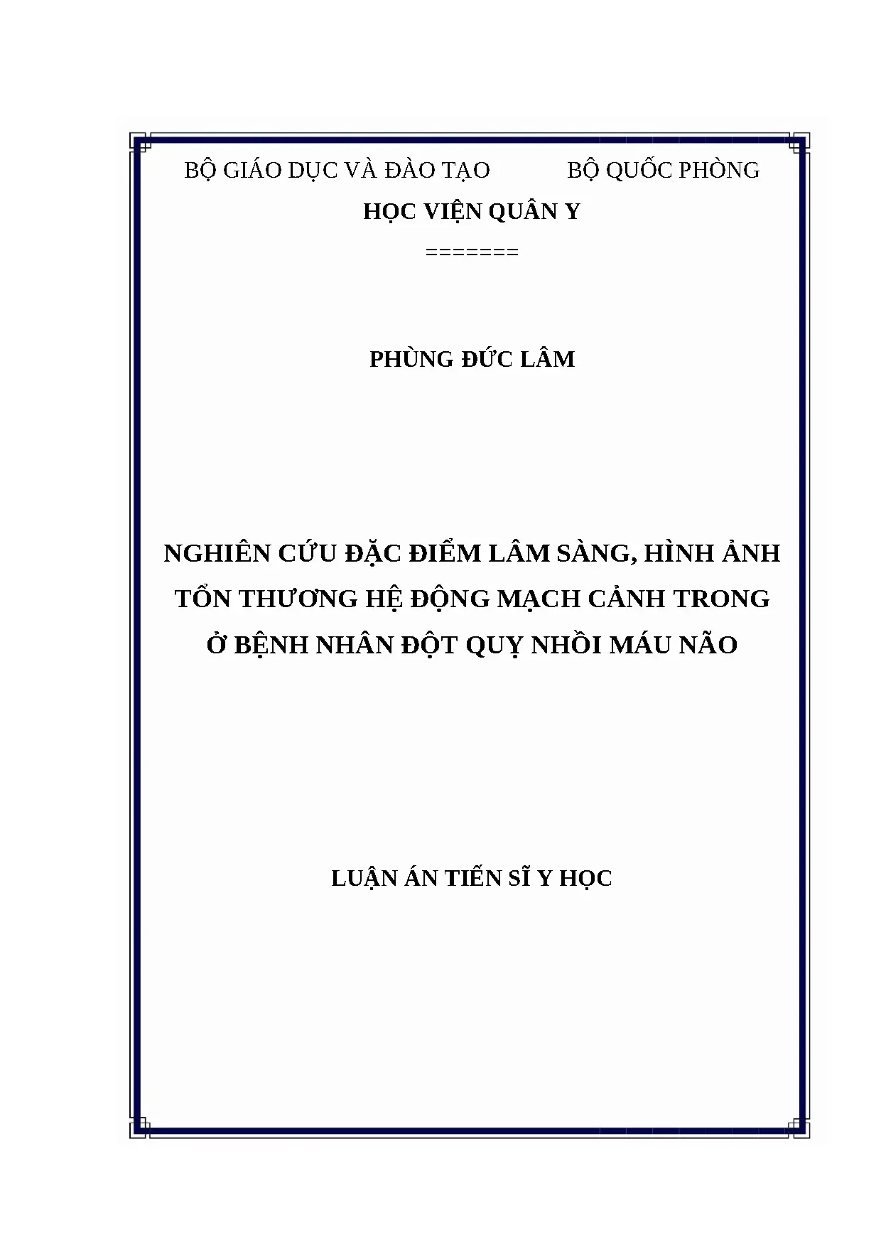 Đặc điểm lâm sàng hình ảnh tổn thương ĐMC trong đột quỵ