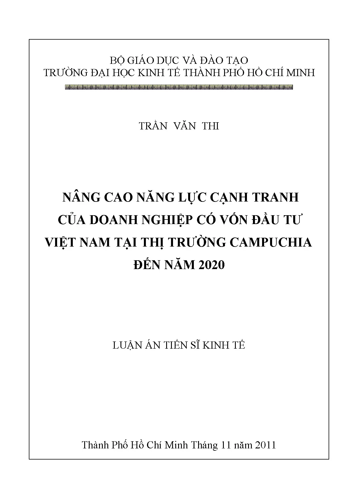 Nâng cao năng lực cạnh tranh DN Việt Nam tại Campuchia