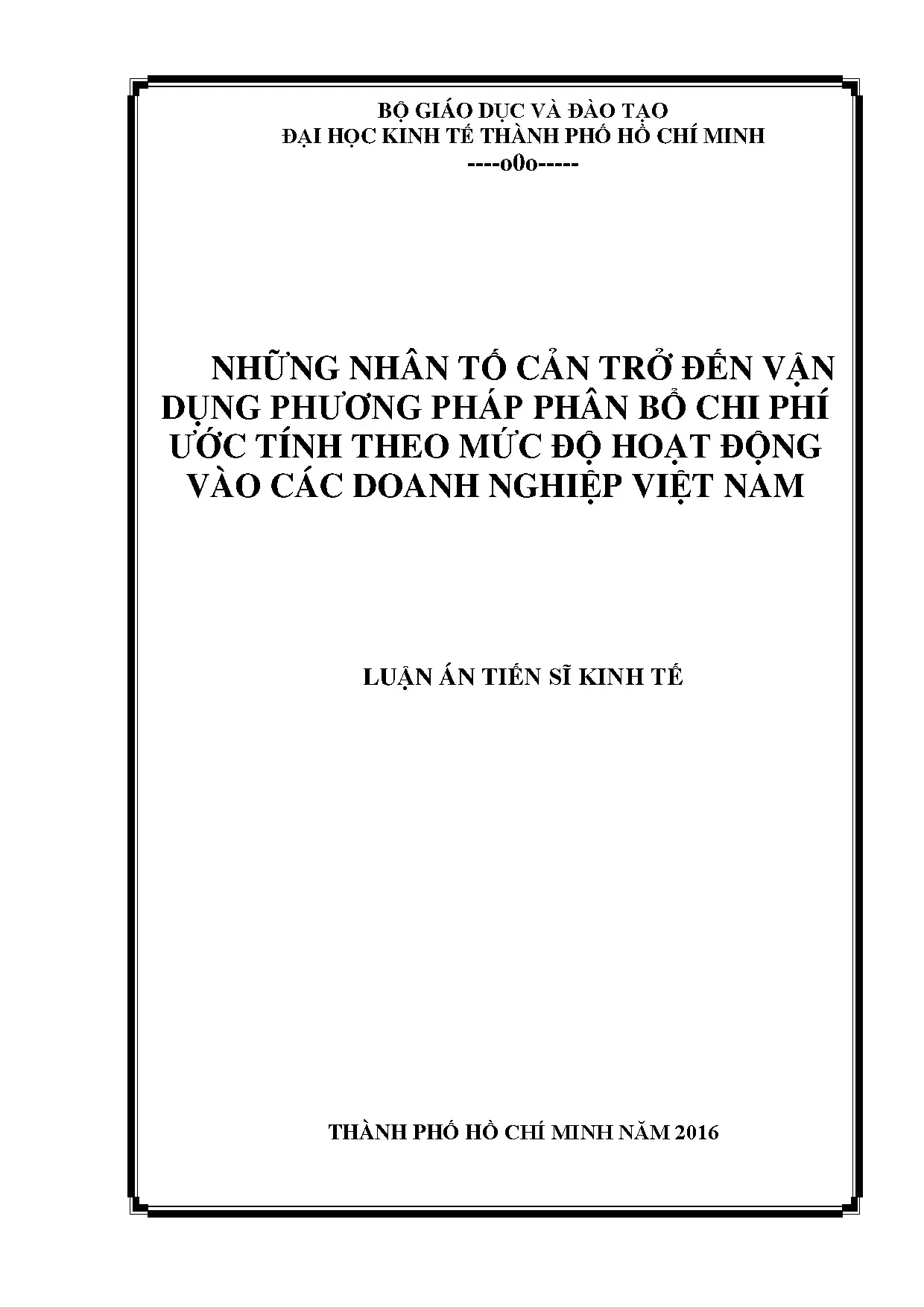 Những nhân tố cản trở đến vận dụng phương pháp phân bổ chi p