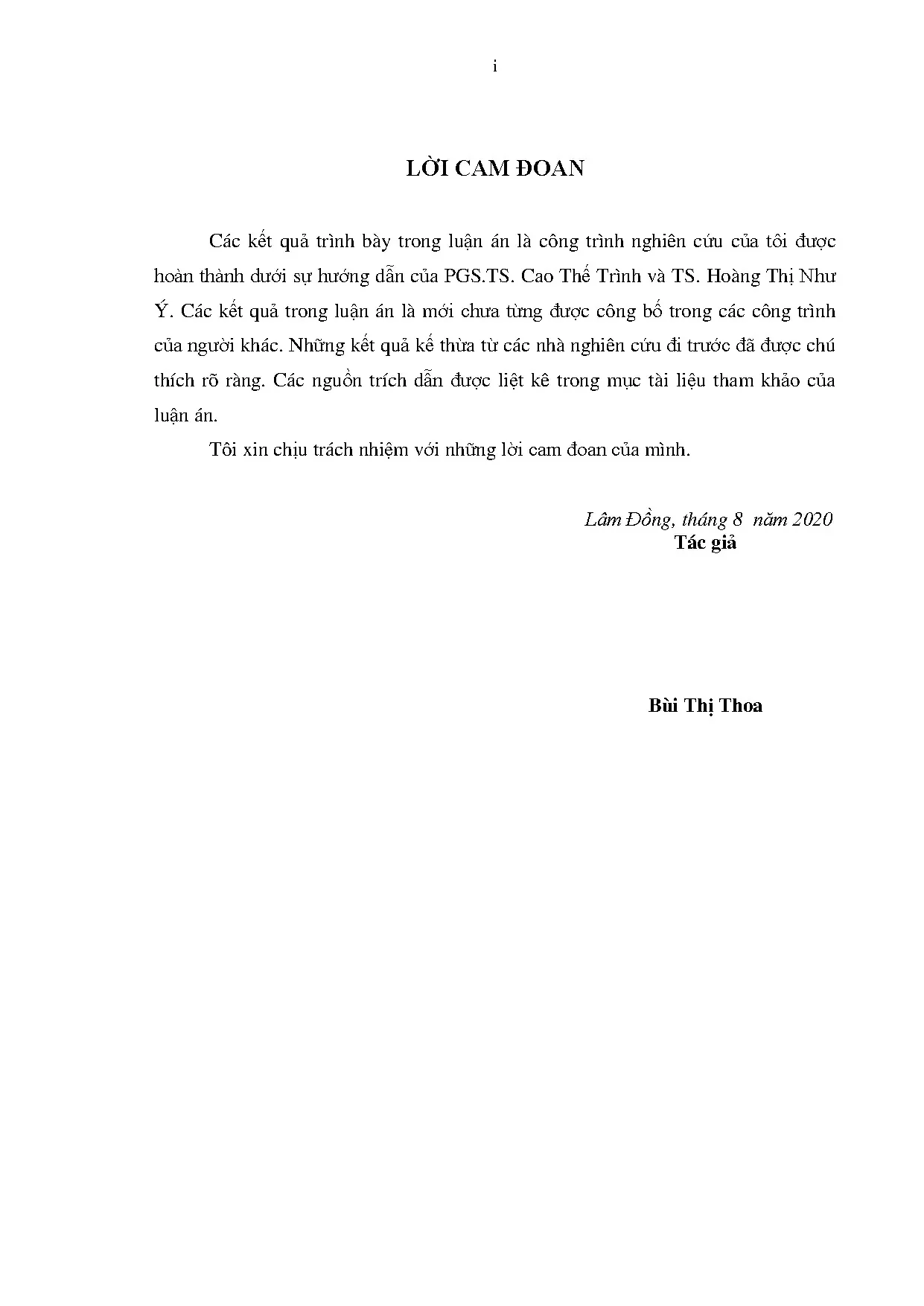 Luận án: Tín ngưỡng thờ Mẫu Lâm Đồng từ đầu thế kỷ XX đến 2018