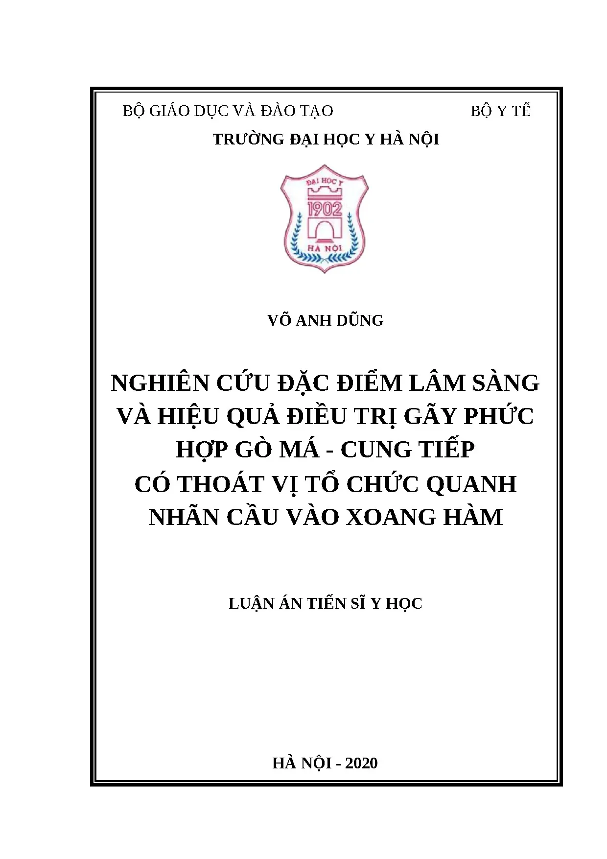 Nghiên cứu lâm sàng & điều trị gãy gò má cung tiếp thoát vị nhãn cầu