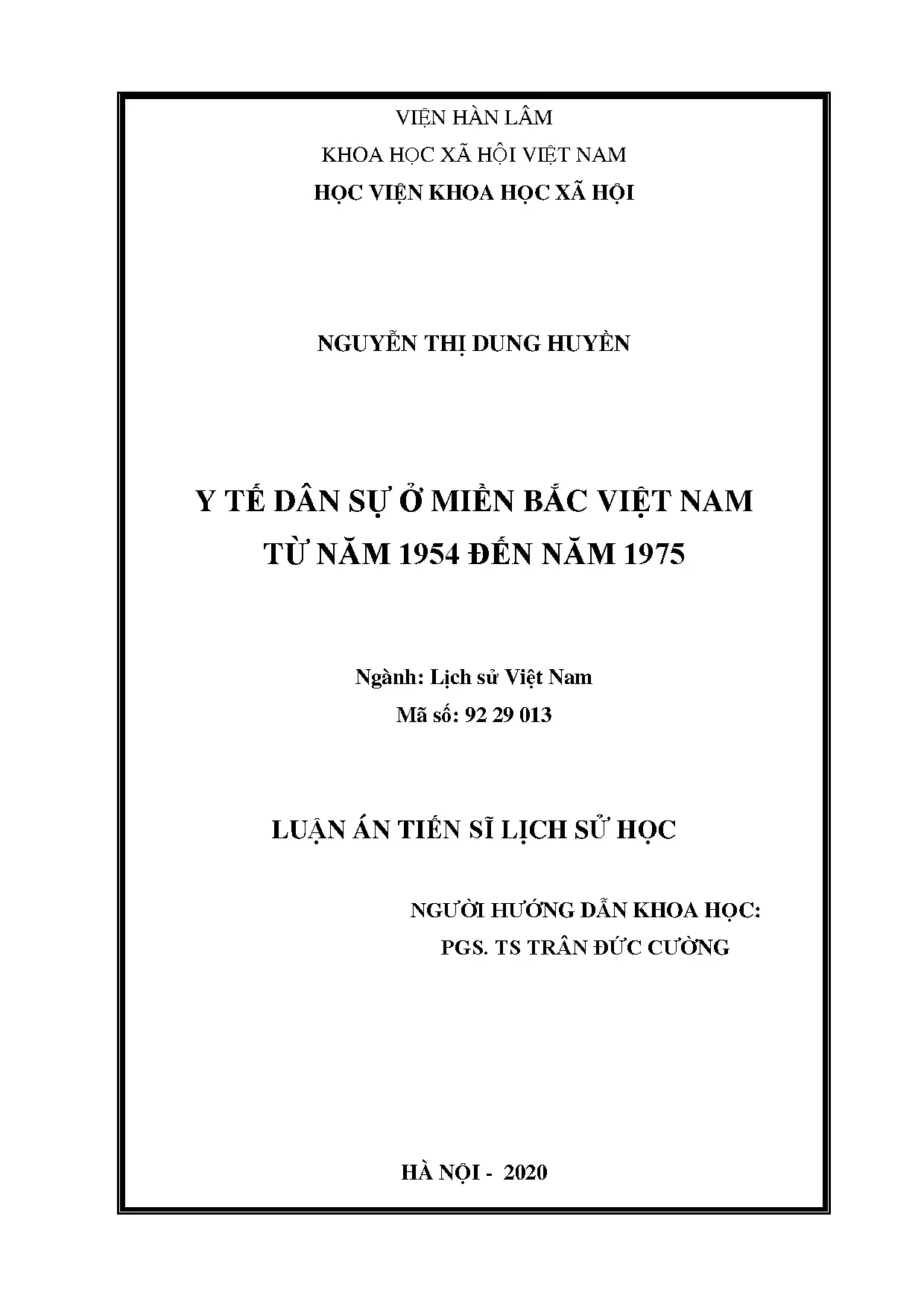 Lịch sử Y tế Dân sự Miền Bắc Việt Nam giai đoạn 1954-1975