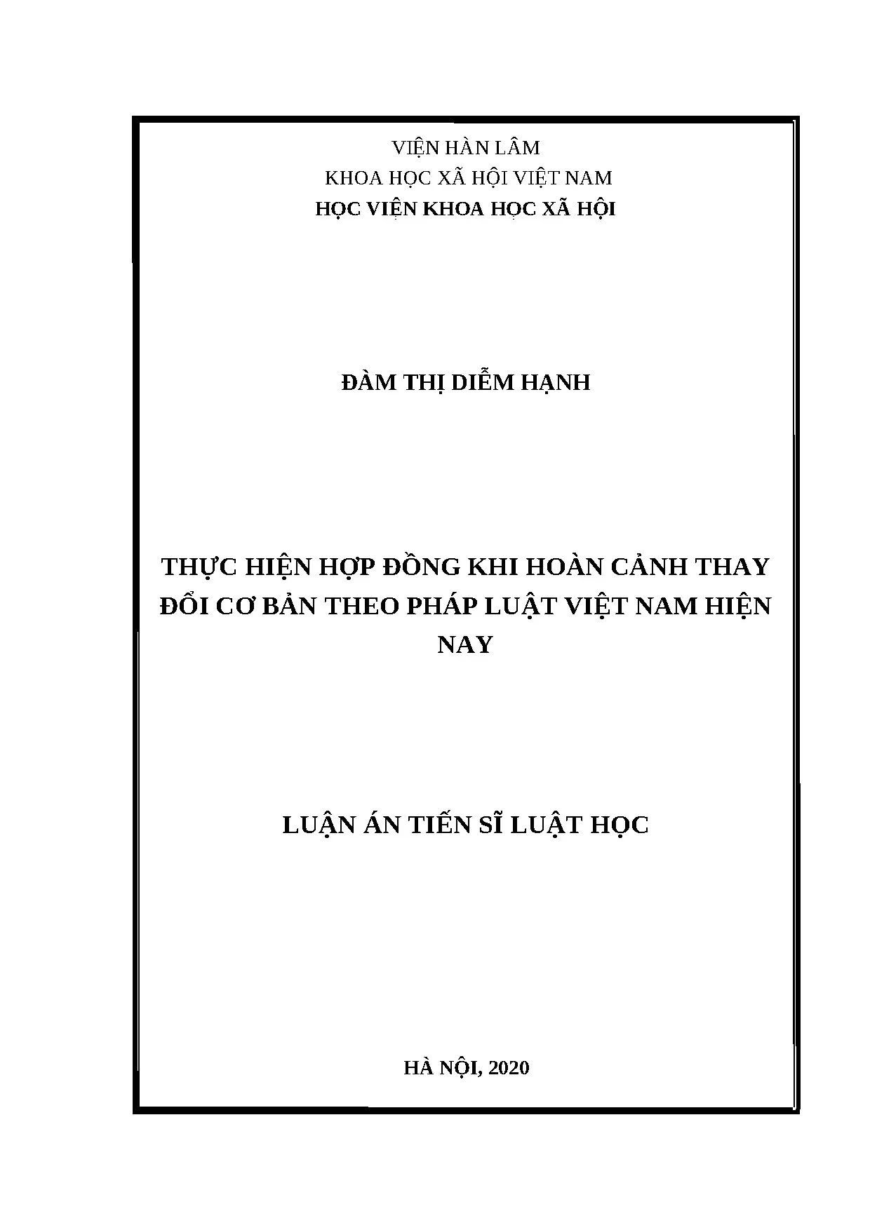 Thực hiện hợp đồng khi hoàn cảnh thay đổi cơ bản theo PL Việt Nam