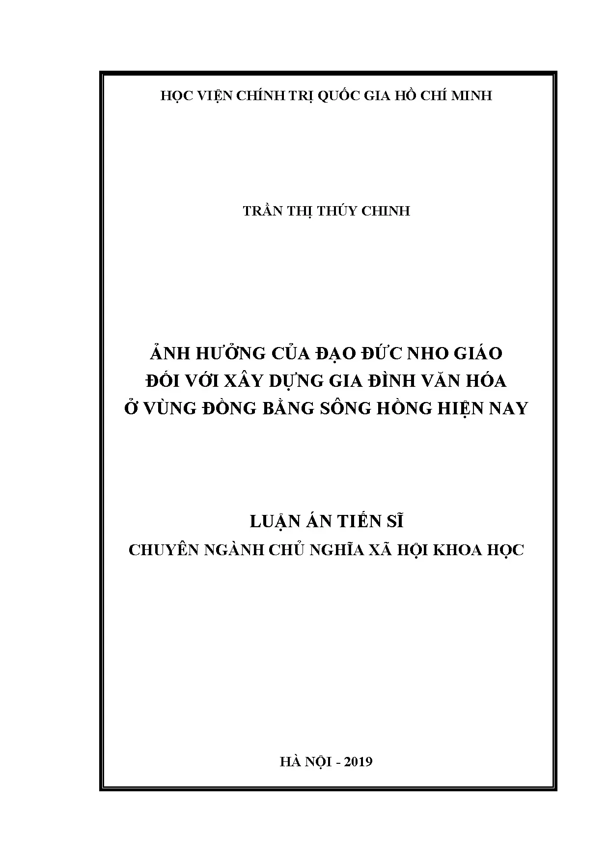 Ảnh hưởng Đạo đức Nho giáo đến Gia đình Văn hóa Đồng bằng Sông Hồng