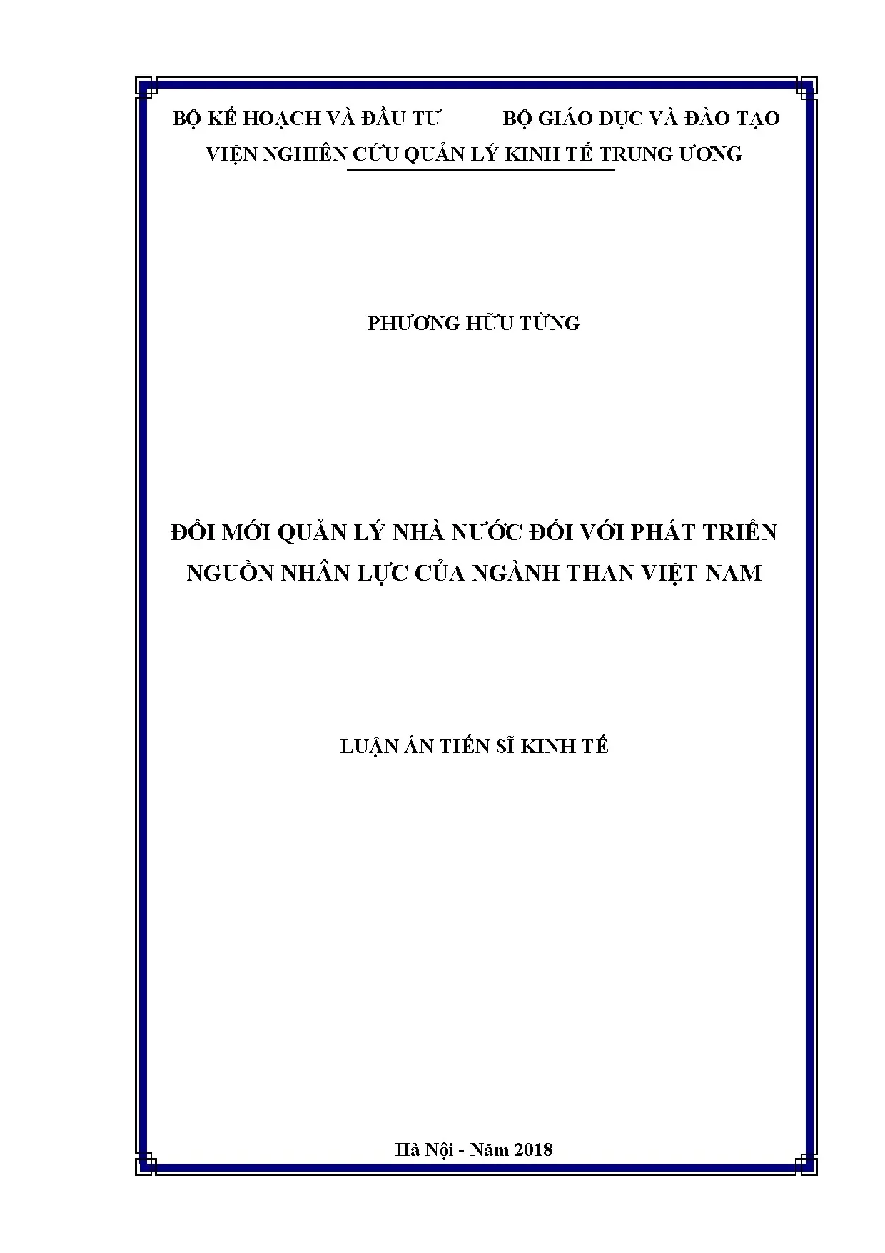Đổi mới quản lý nhà nước đối với phát triển nguồn nhân lực c