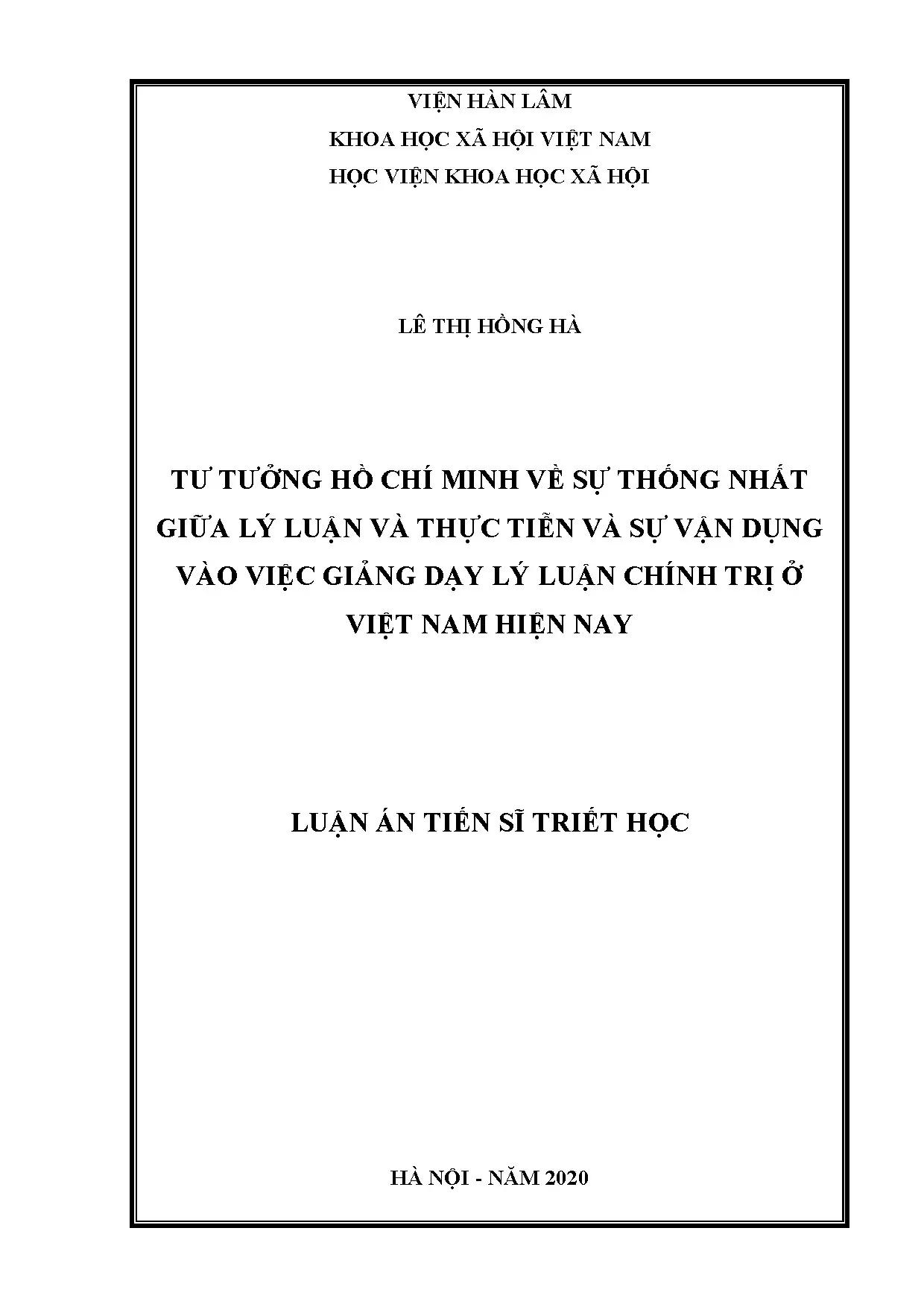 Tư tưởng HCM: Thống nhất lý luận & thực tiễn trong giảng dạy
