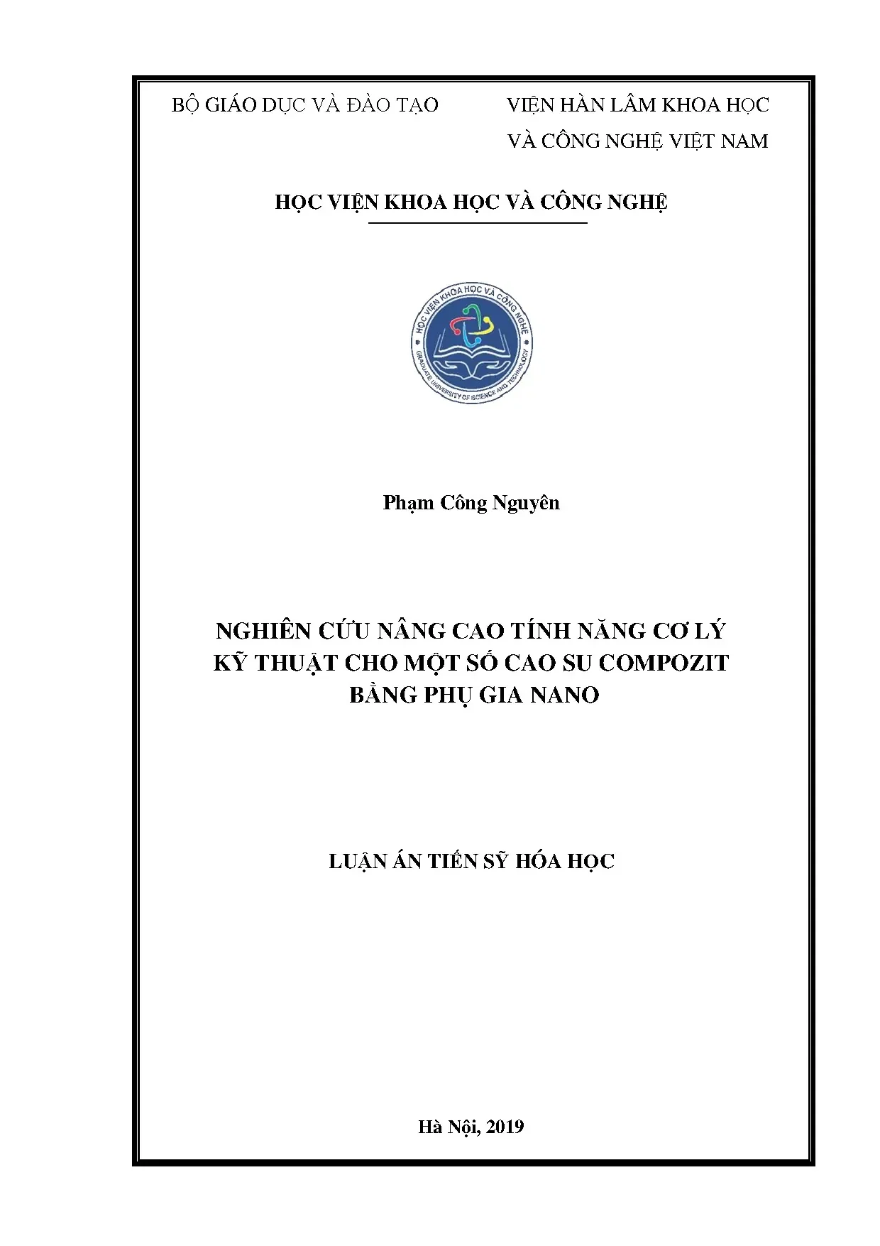 Nghiên cứu nâng cao tính năng cơ lý cao su compozit nano